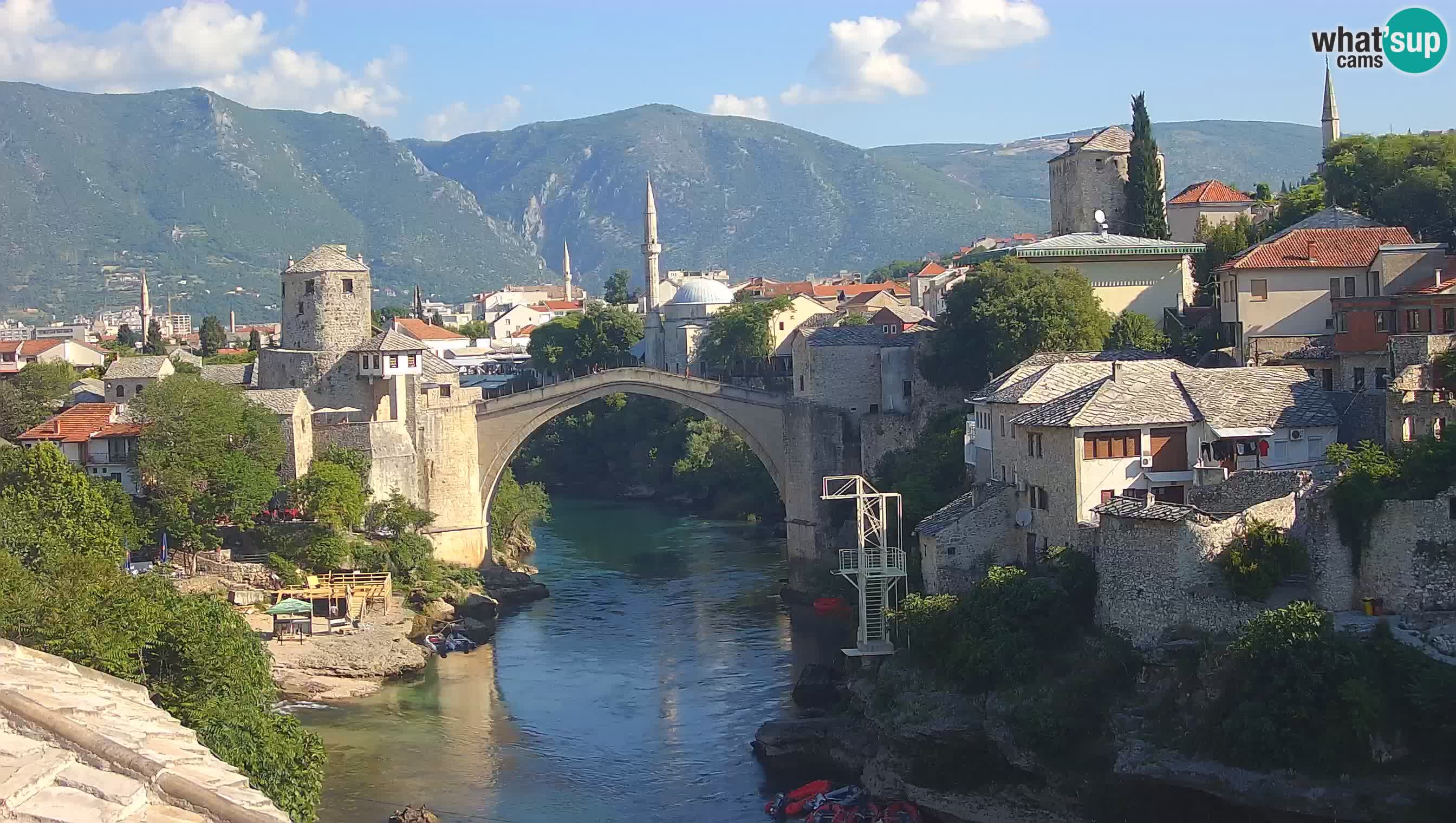 Mostar web kamera – Stari Most i rijeka Neretva – Goa Mostar