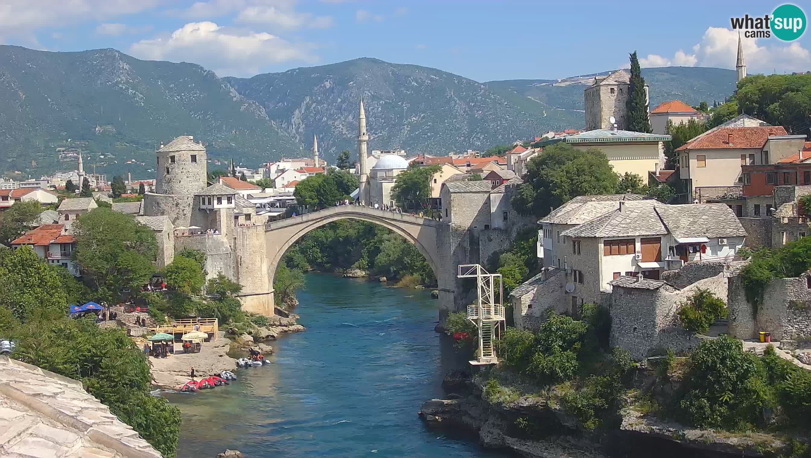Webcam Mostar – Il Ponte Vecchio sul fiume Neretva