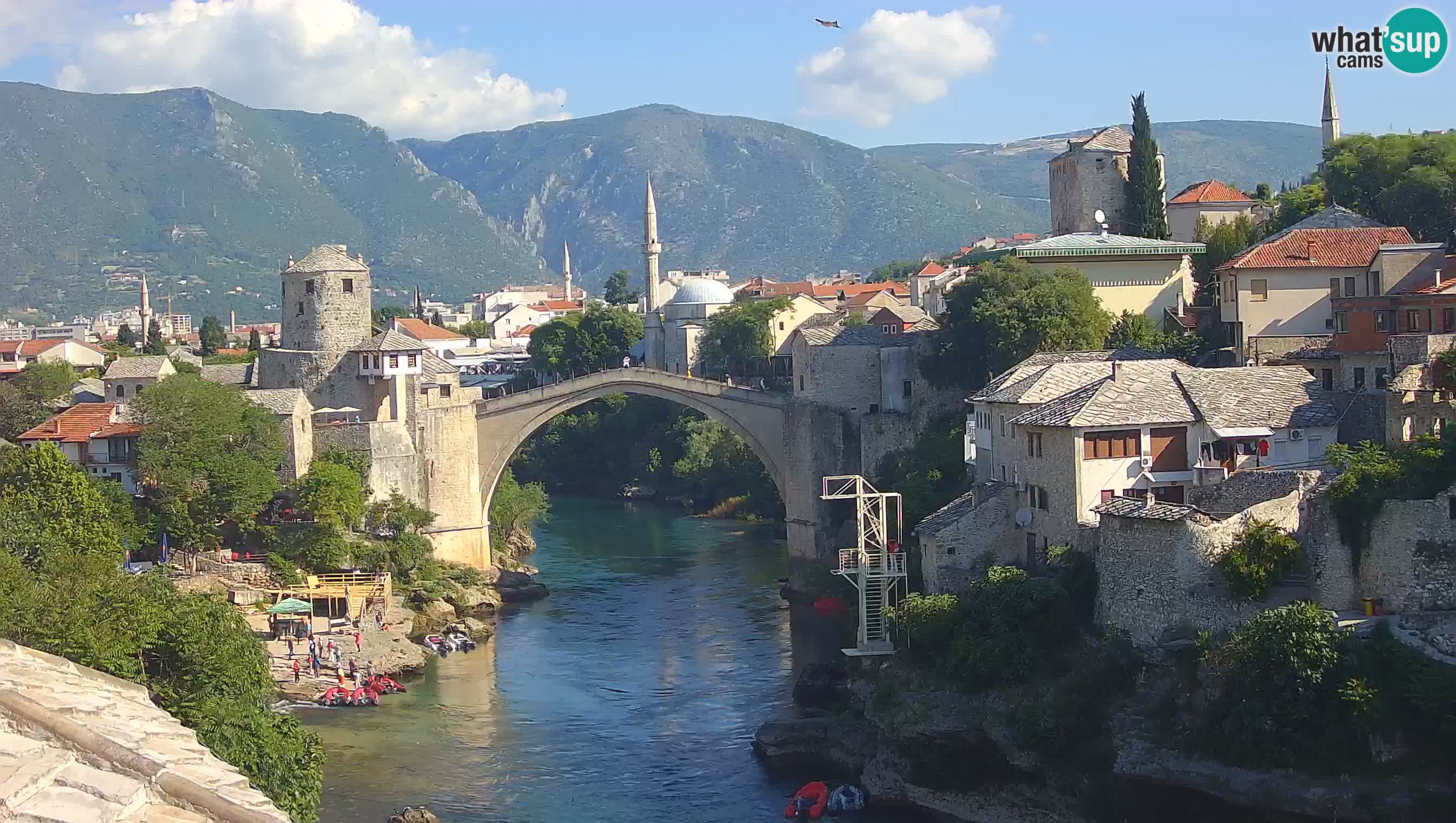 Mostar web kamera – Stari Most i rijeka Neretva – Goa Mostar