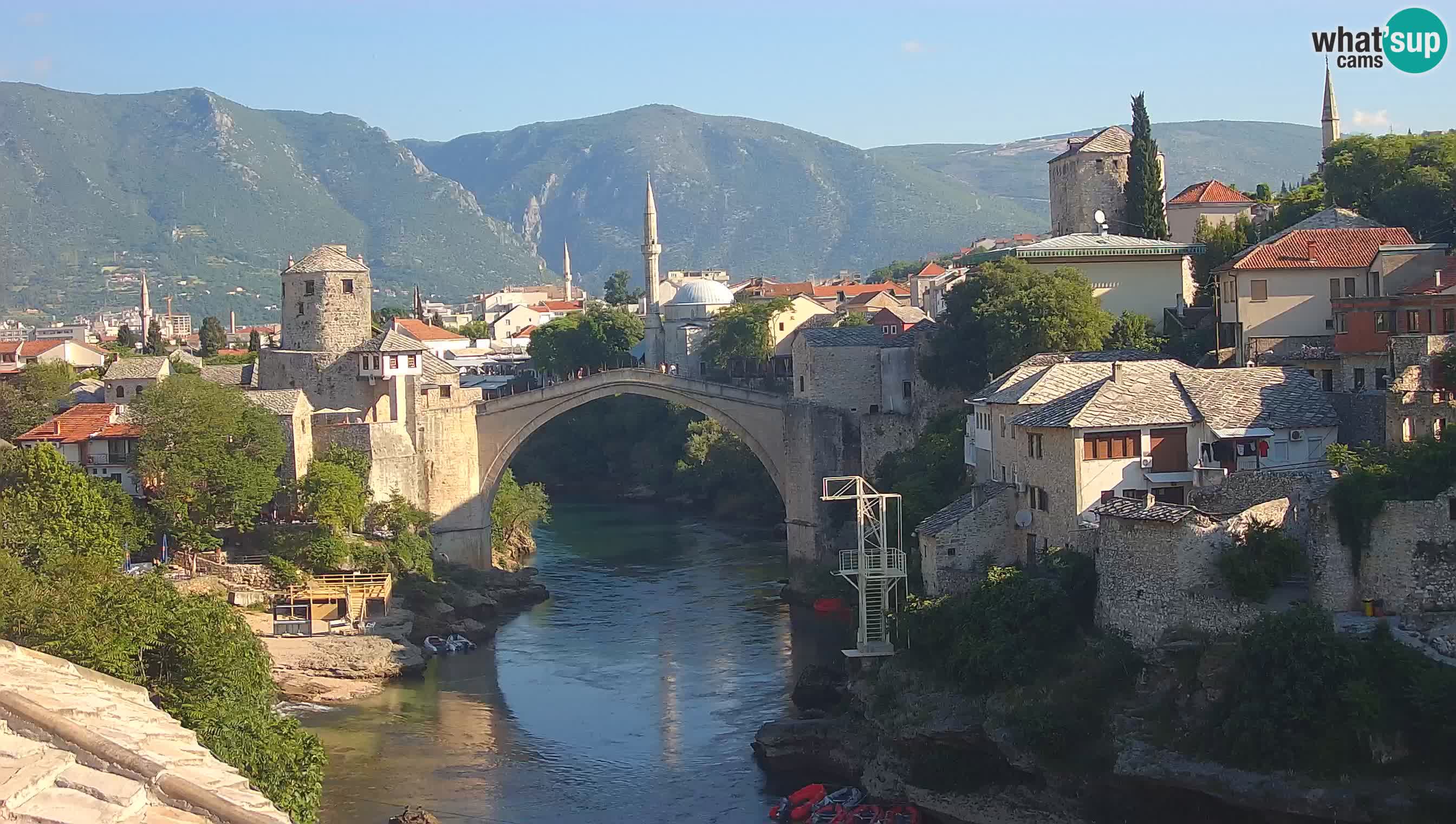 Mostar webcam – LIVE Old Bridge and Neretva river