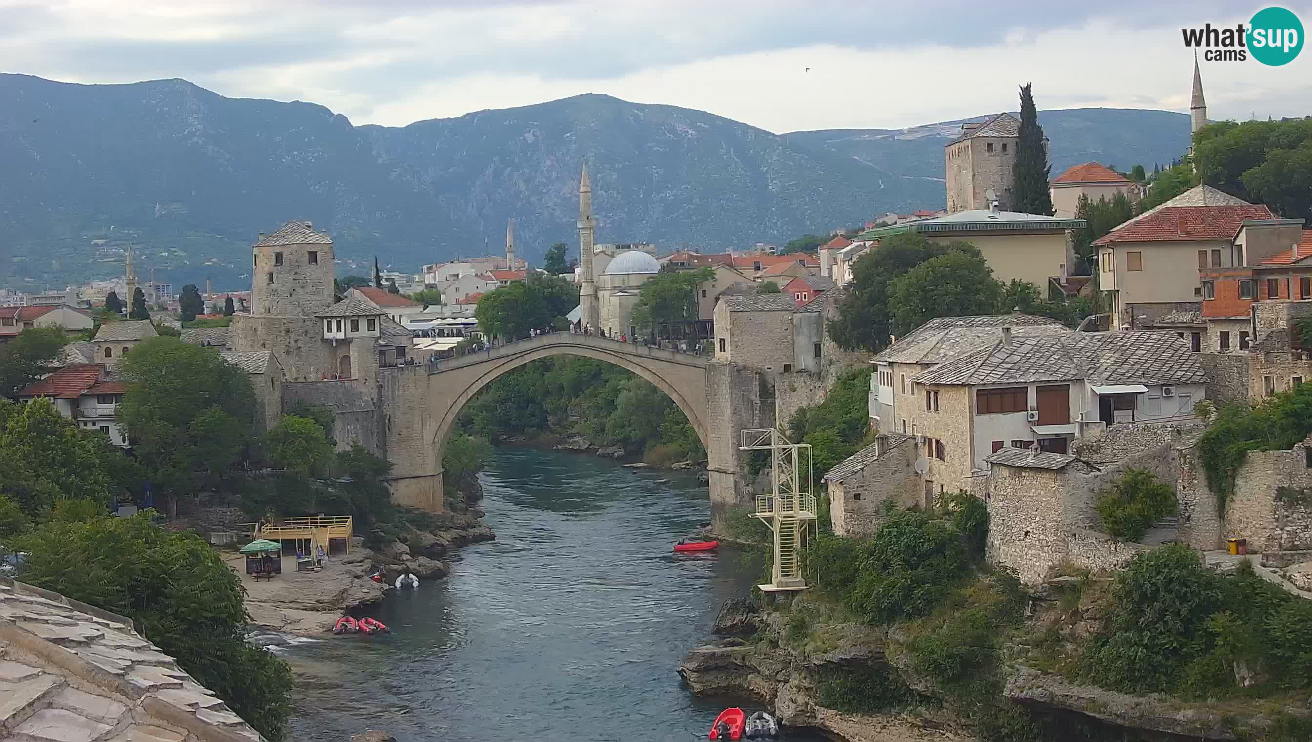 Cámara web de Mostar – El Viejo Puente sobre el río Neretva