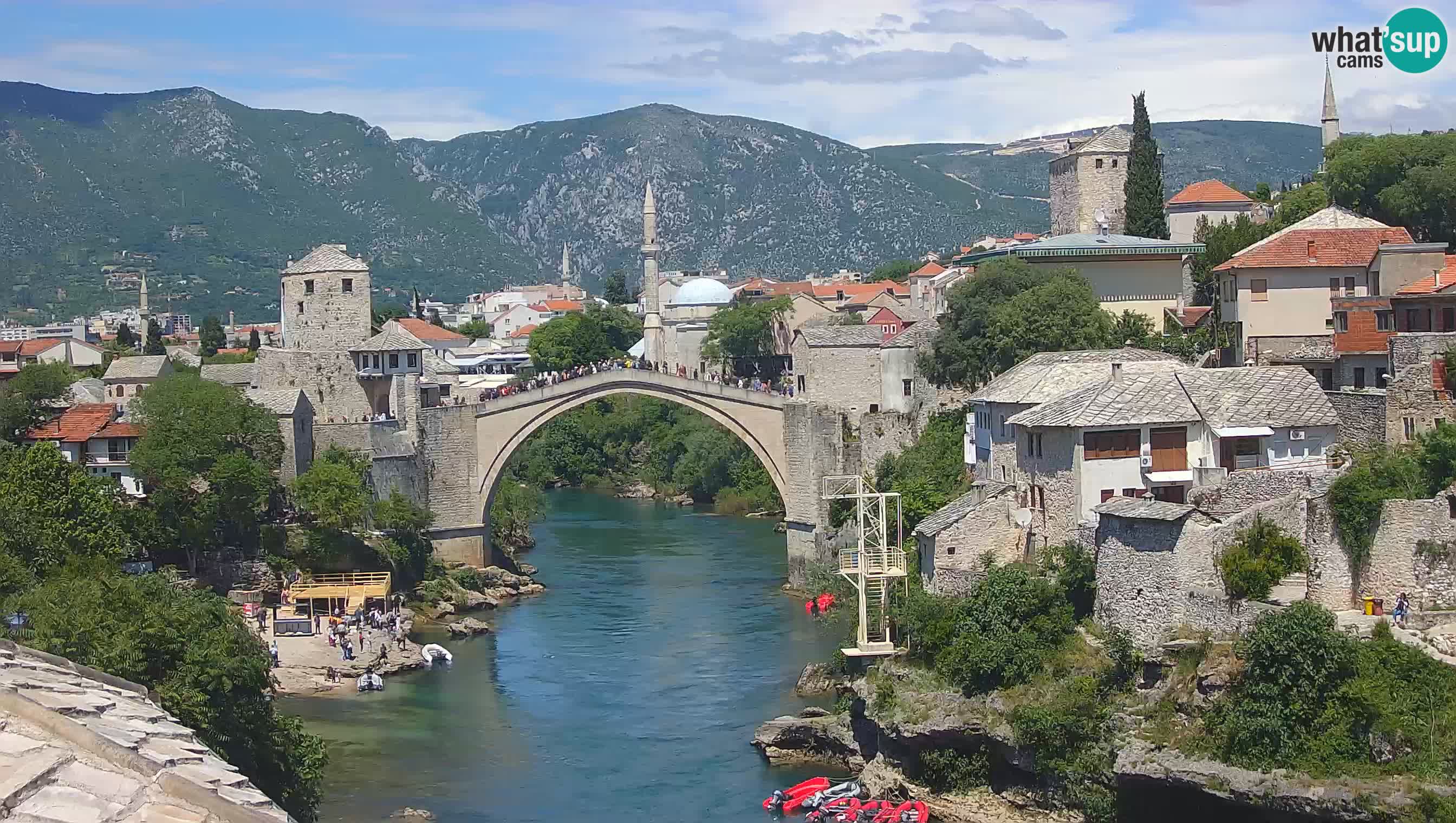 Webcam Mostar – Il Ponte Vecchio sul fiume Neretva