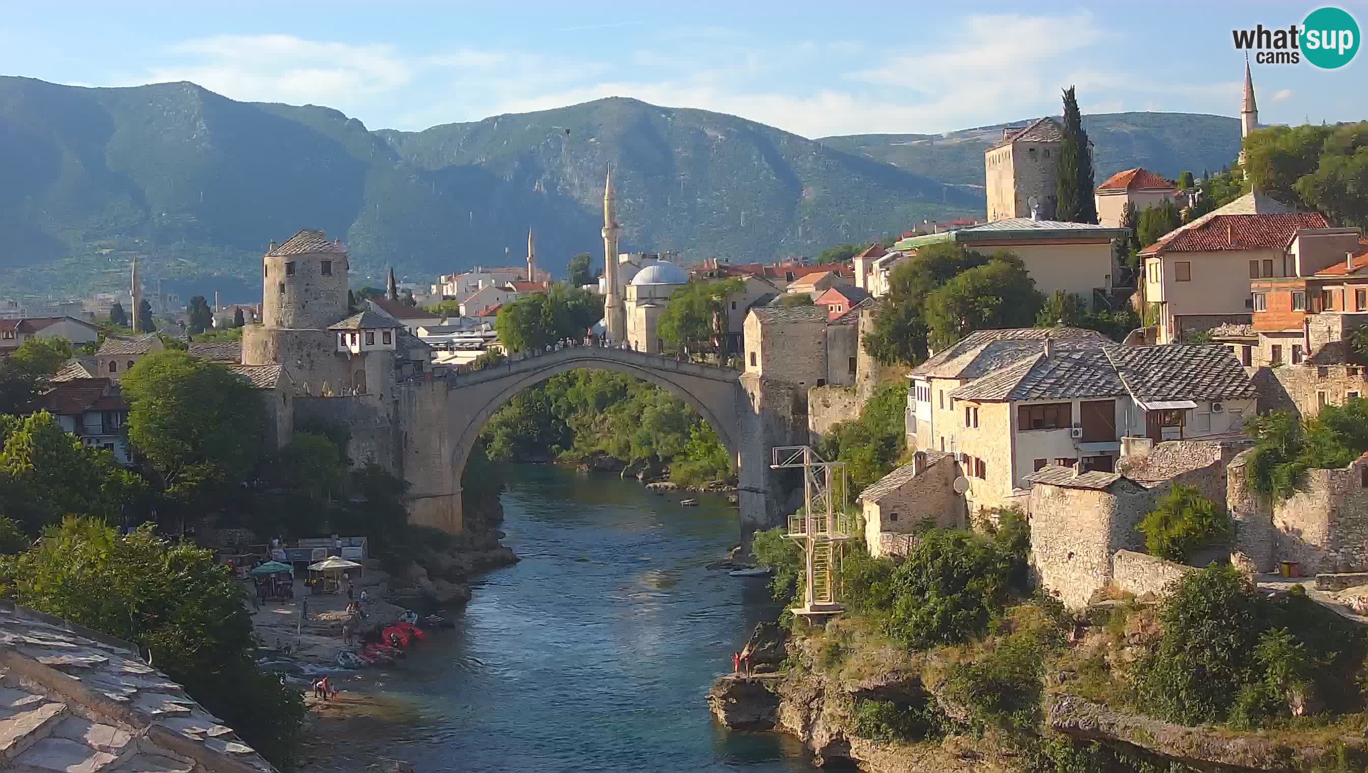 Mostar web kamera – Stari Most i rijeka Neretva – Goa Mostar