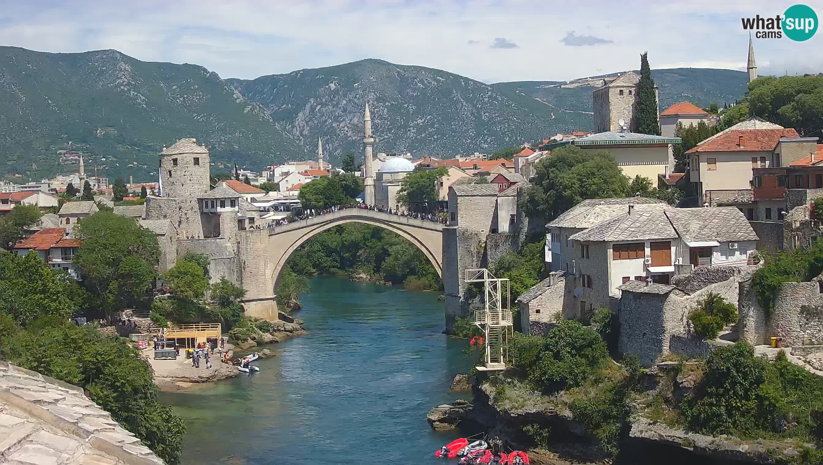 Mostar web kamera – Stari Most i rijeka Neretva – Goa Mostar