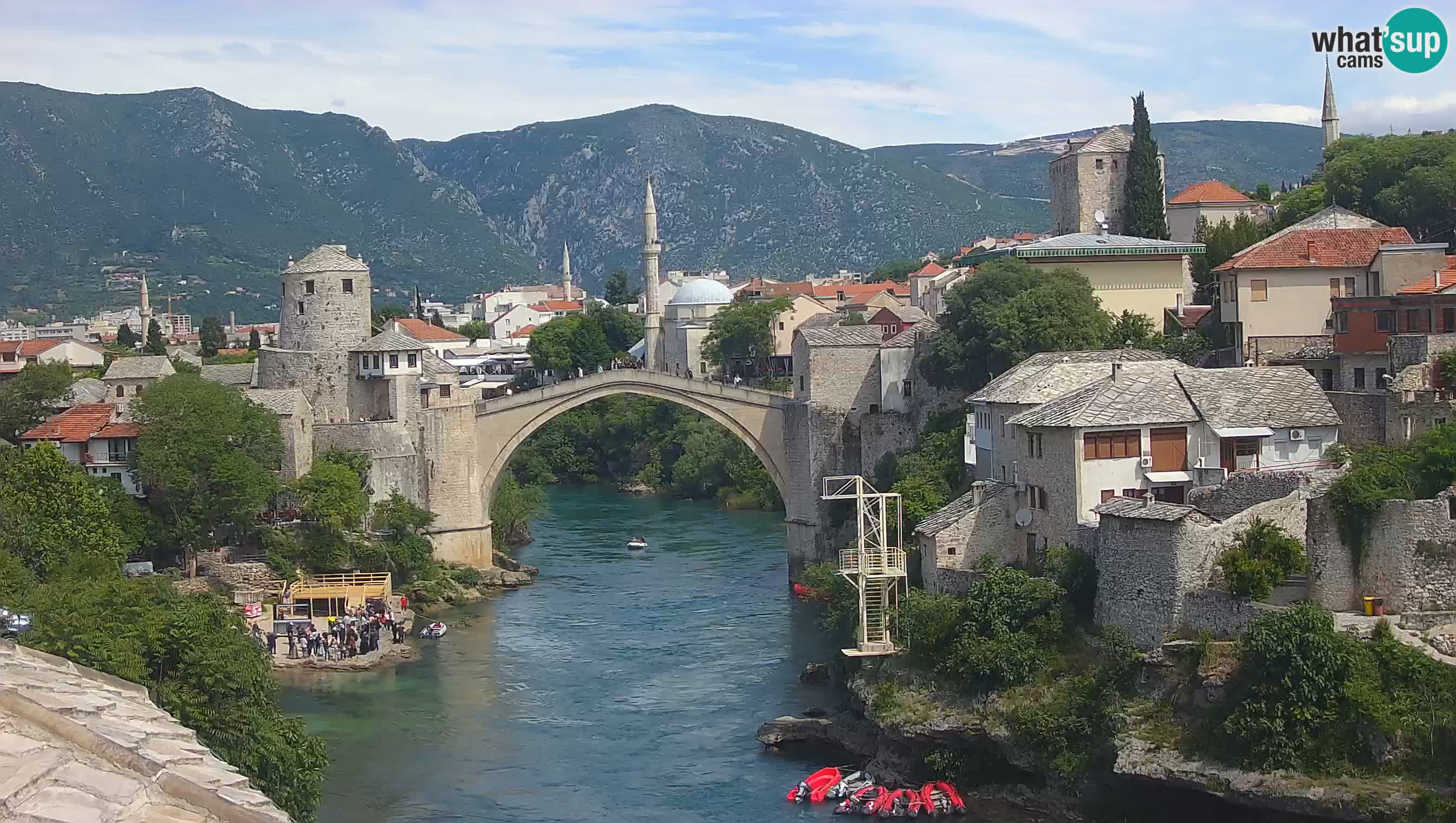 Webcam Mostar – Il Ponte Vecchio sul fiume Neretva