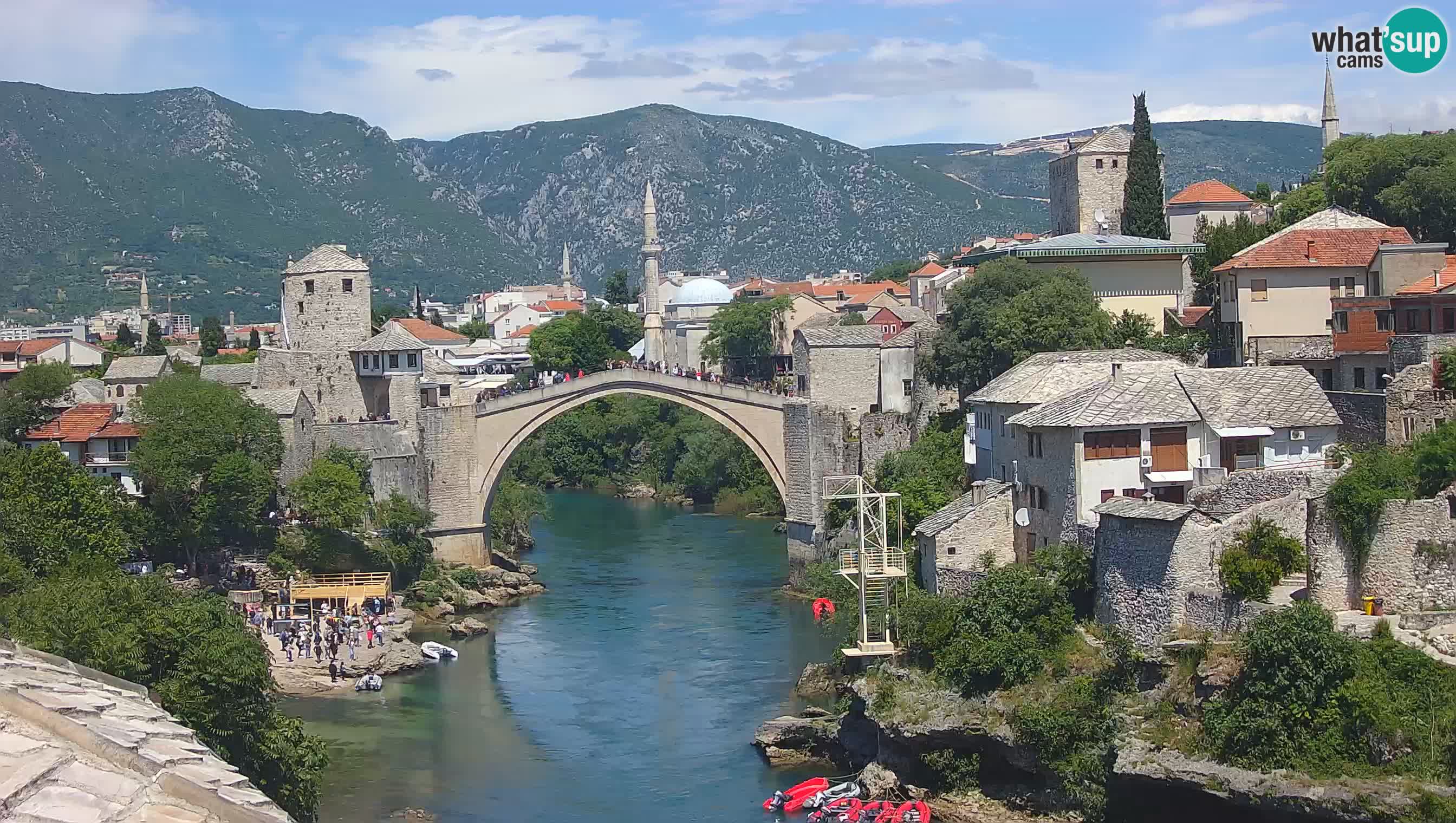 Webcam Mostar – Il Ponte Vecchio sul fiume Neretva
