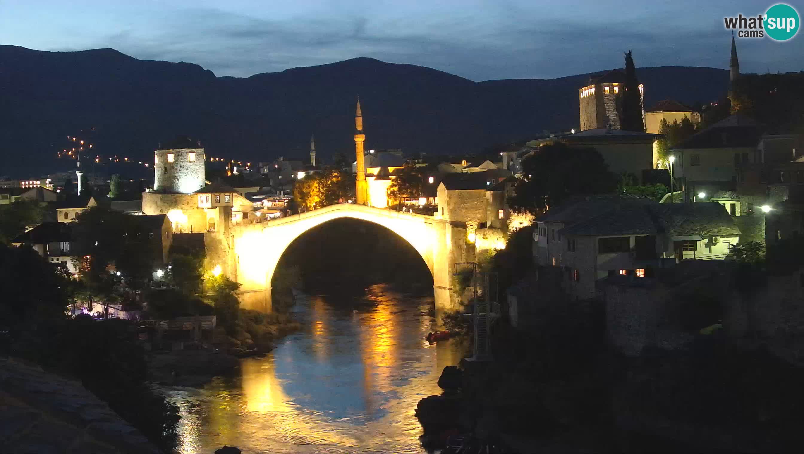 Webcam de Mostar – Le Vieux Pont sur la rivière Neretva