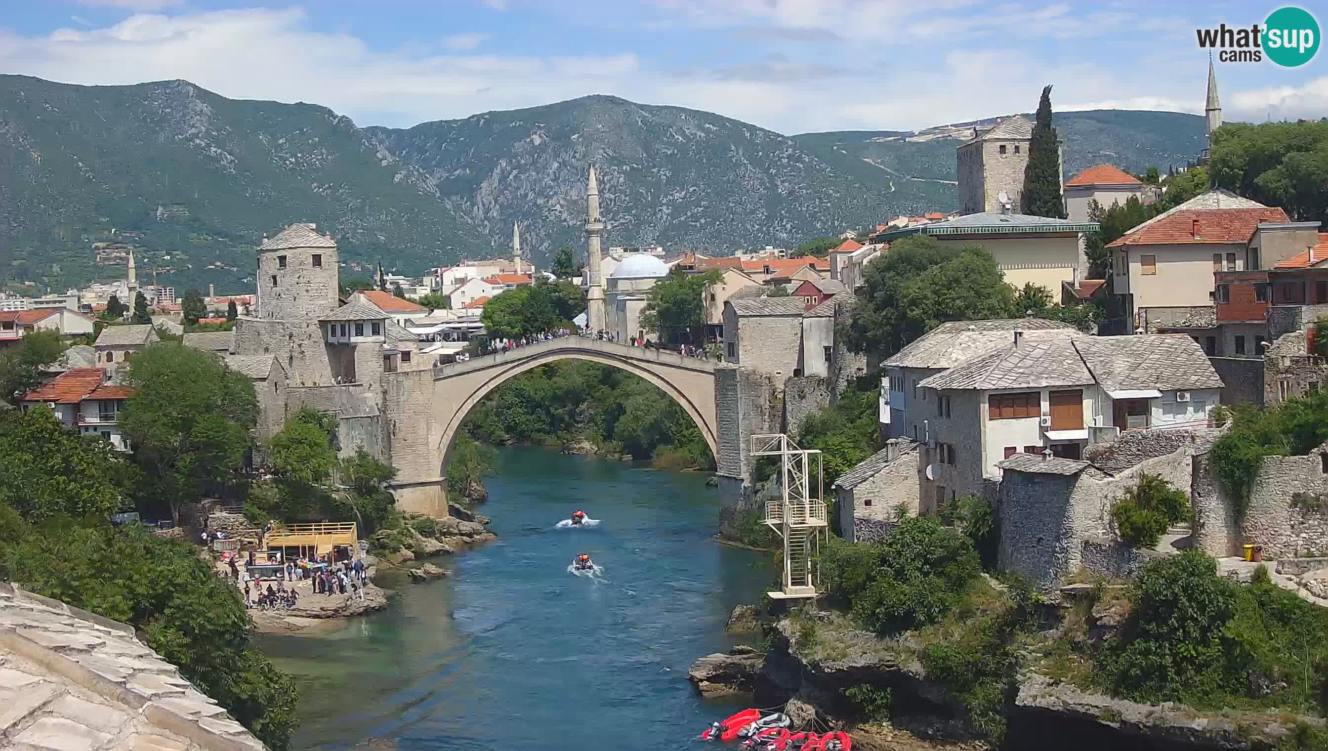 Webcam Mostar – Il Ponte Vecchio sul fiume Neretva