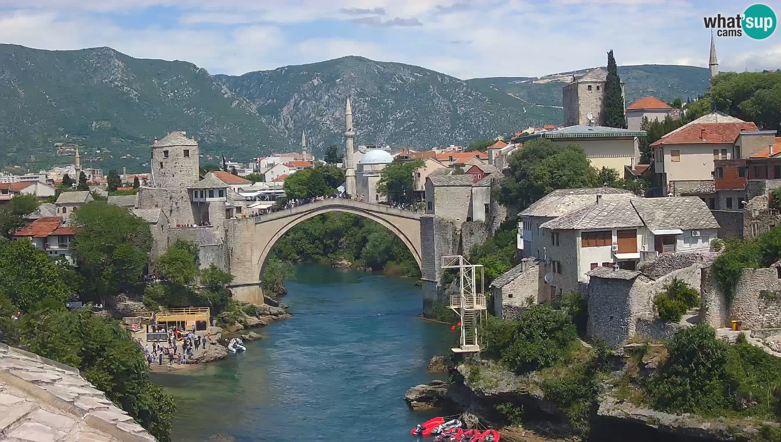 Mostar webcam – LIVE Old Bridge and Neretva river