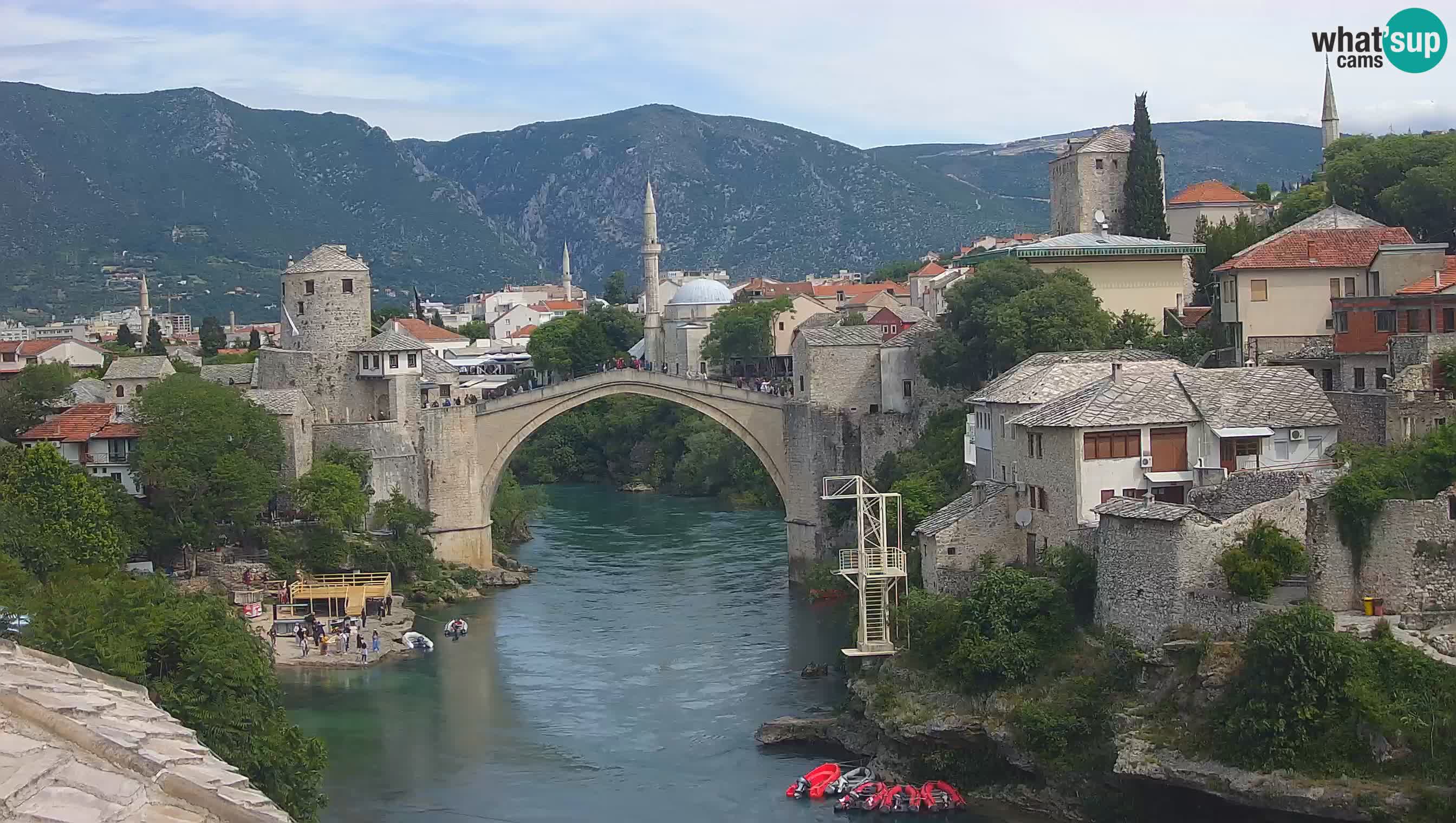 Webcam Mostar – Il Ponte Vecchio sul fiume Neretva