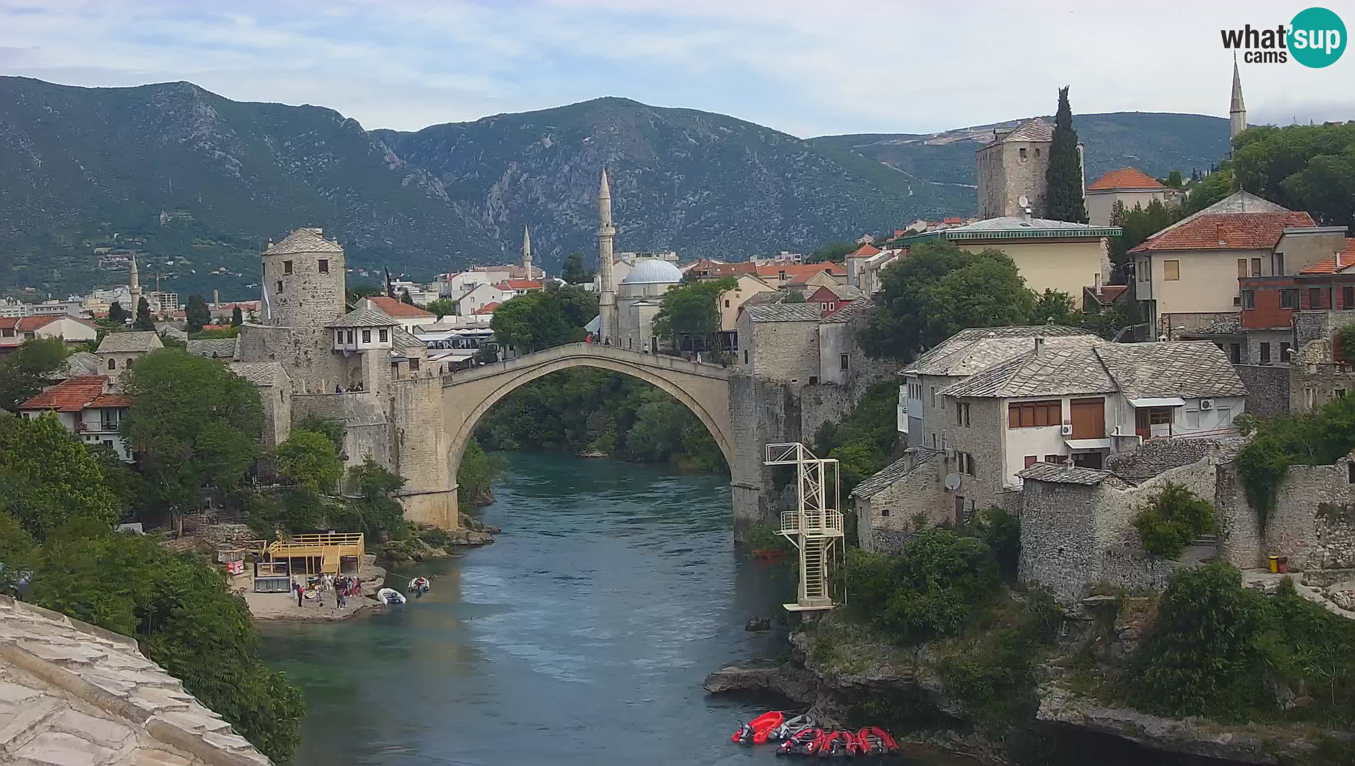 Webcam Mostar – Il Ponte Vecchio sul fiume Neretva