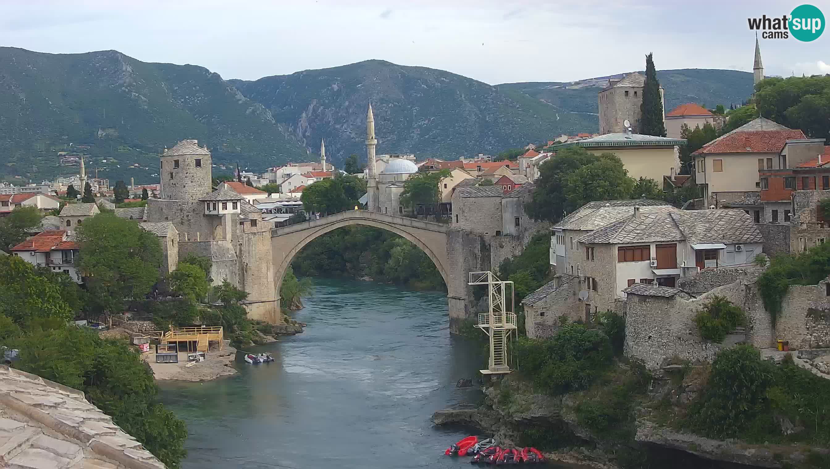 Mostar webcam – LIVE Old Bridge and Neretva river