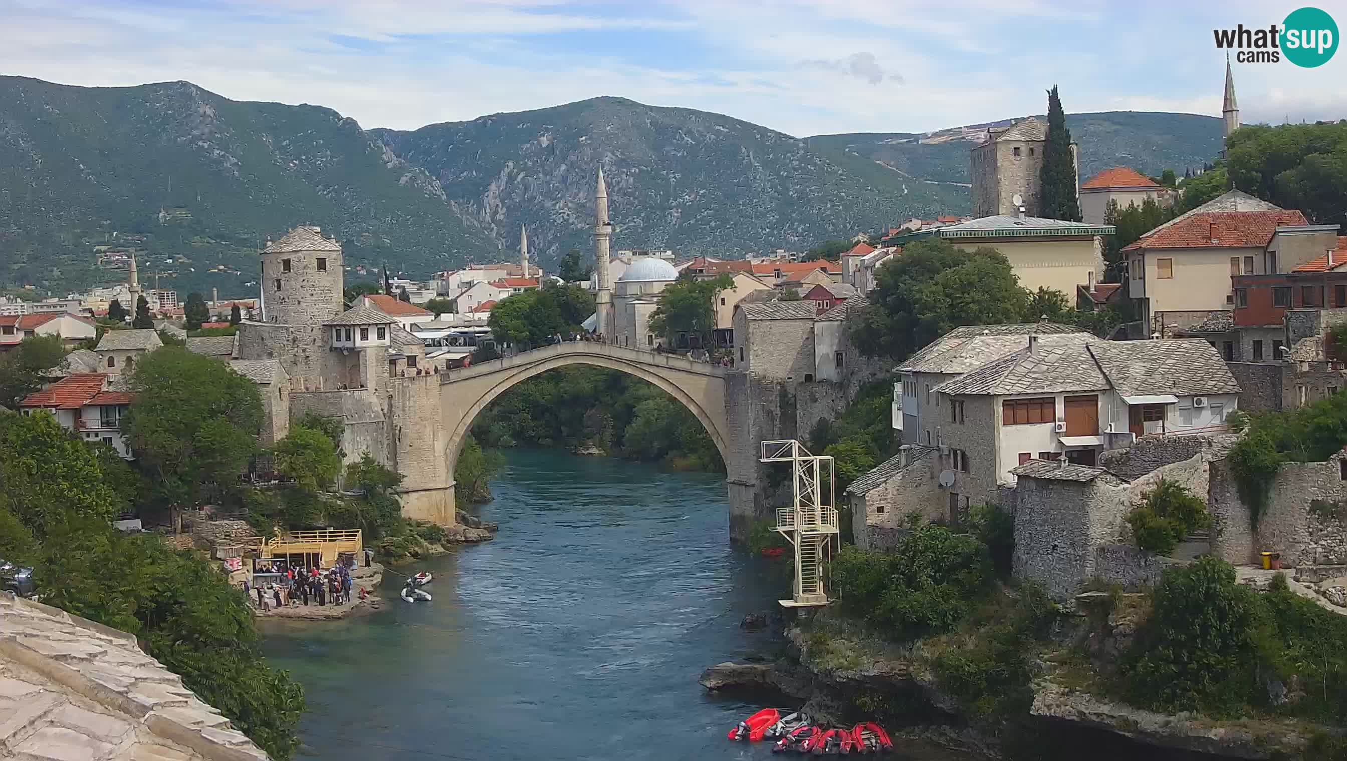 Webcam Mostar – Il Ponte Vecchio sul fiume Neretva
