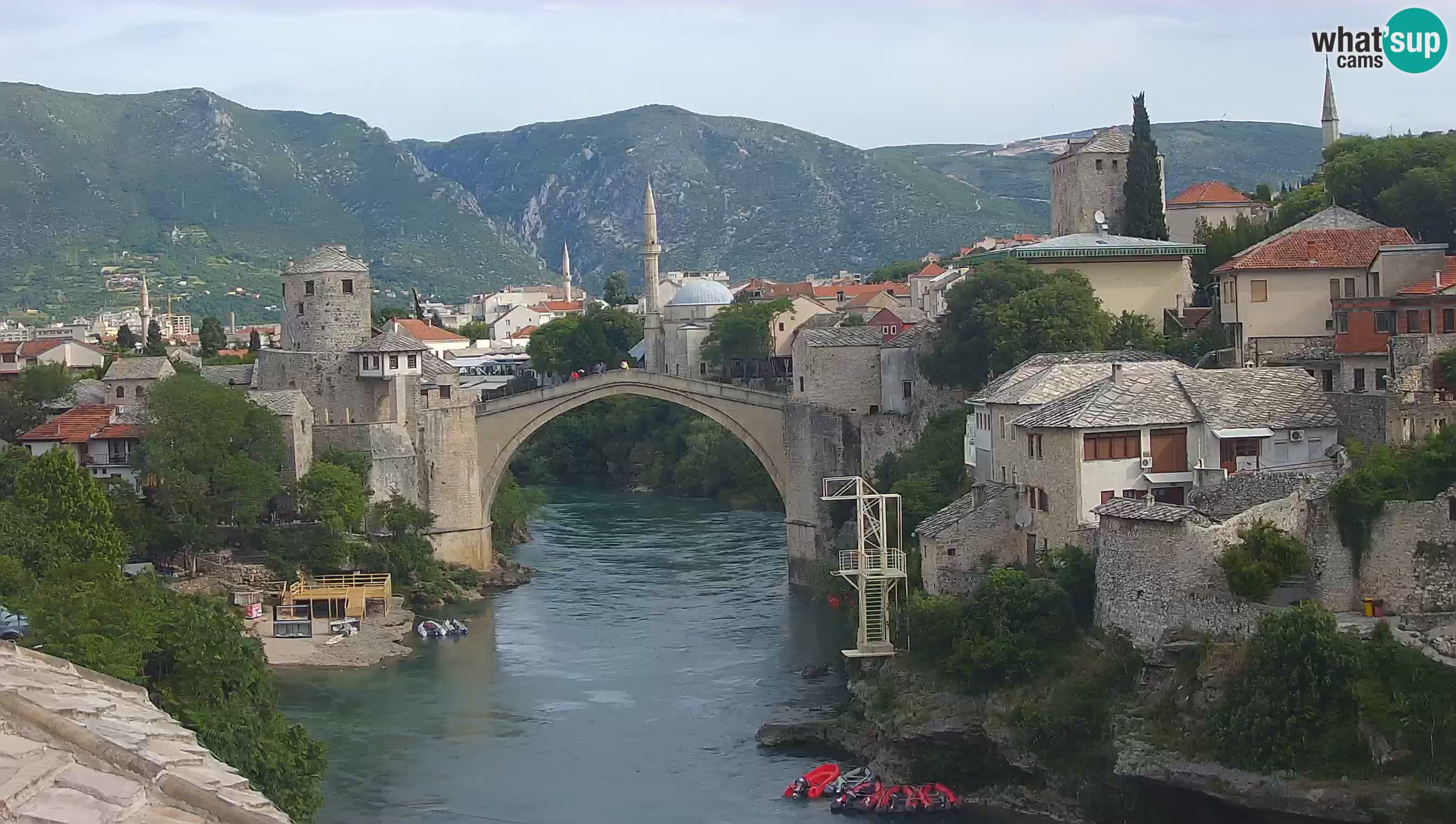 Mostar web kamera – Stari Most i rijeka Neretva – Goa Mostar