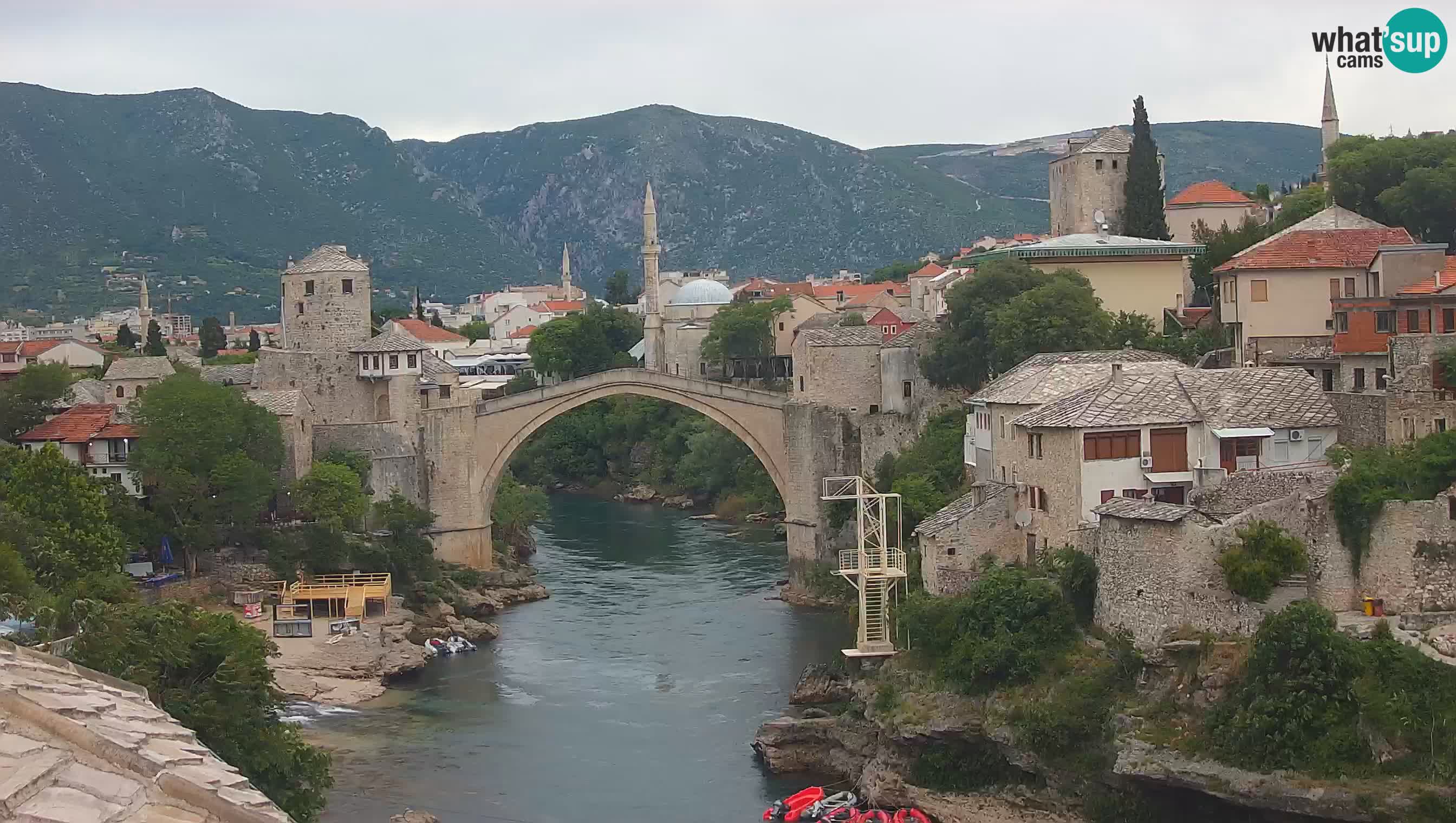 Webcam Mostar – Il Ponte Vecchio sul fiume Neretva