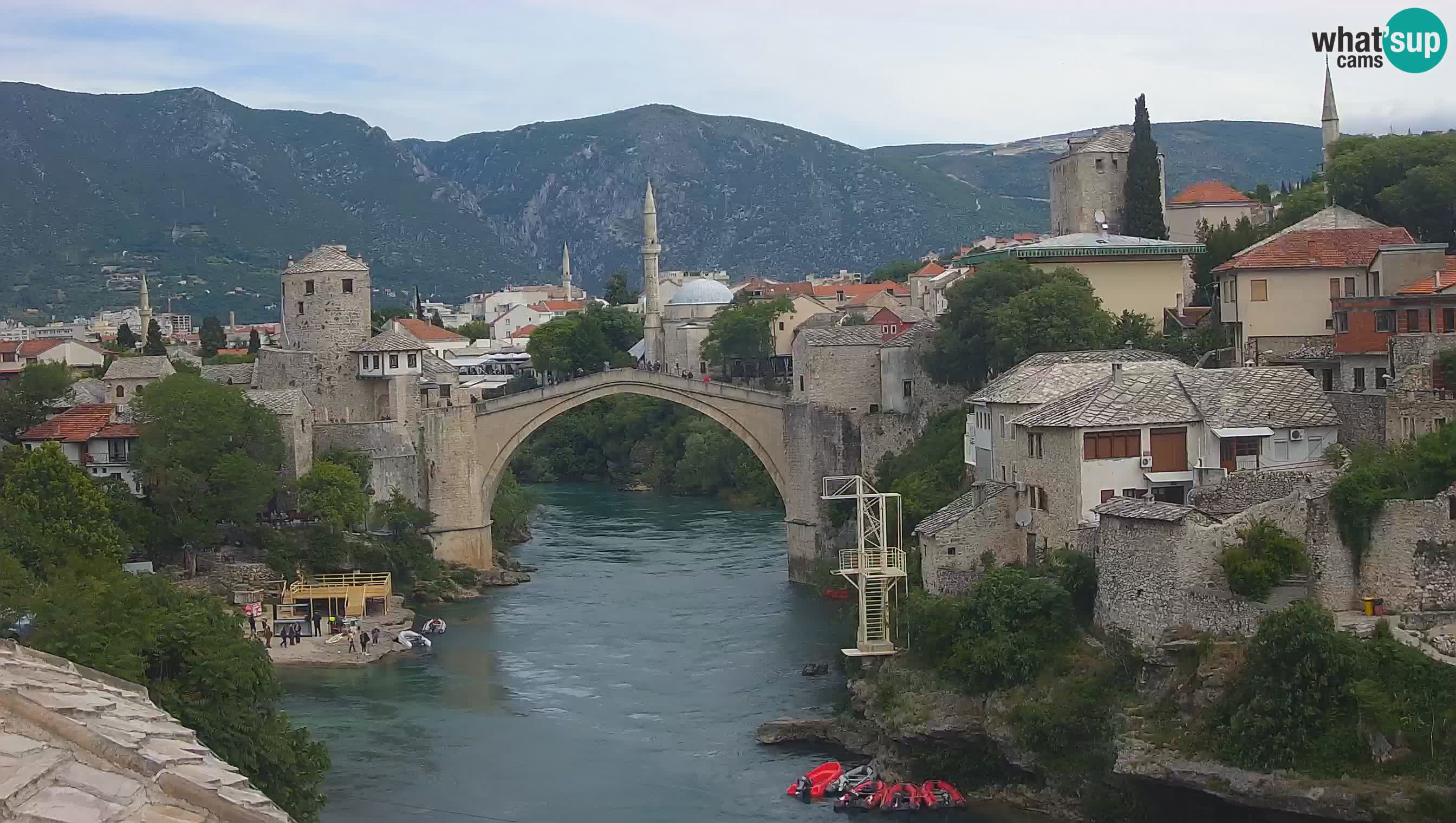 Mostar webcam – LIVE Old Bridge and Neretva river