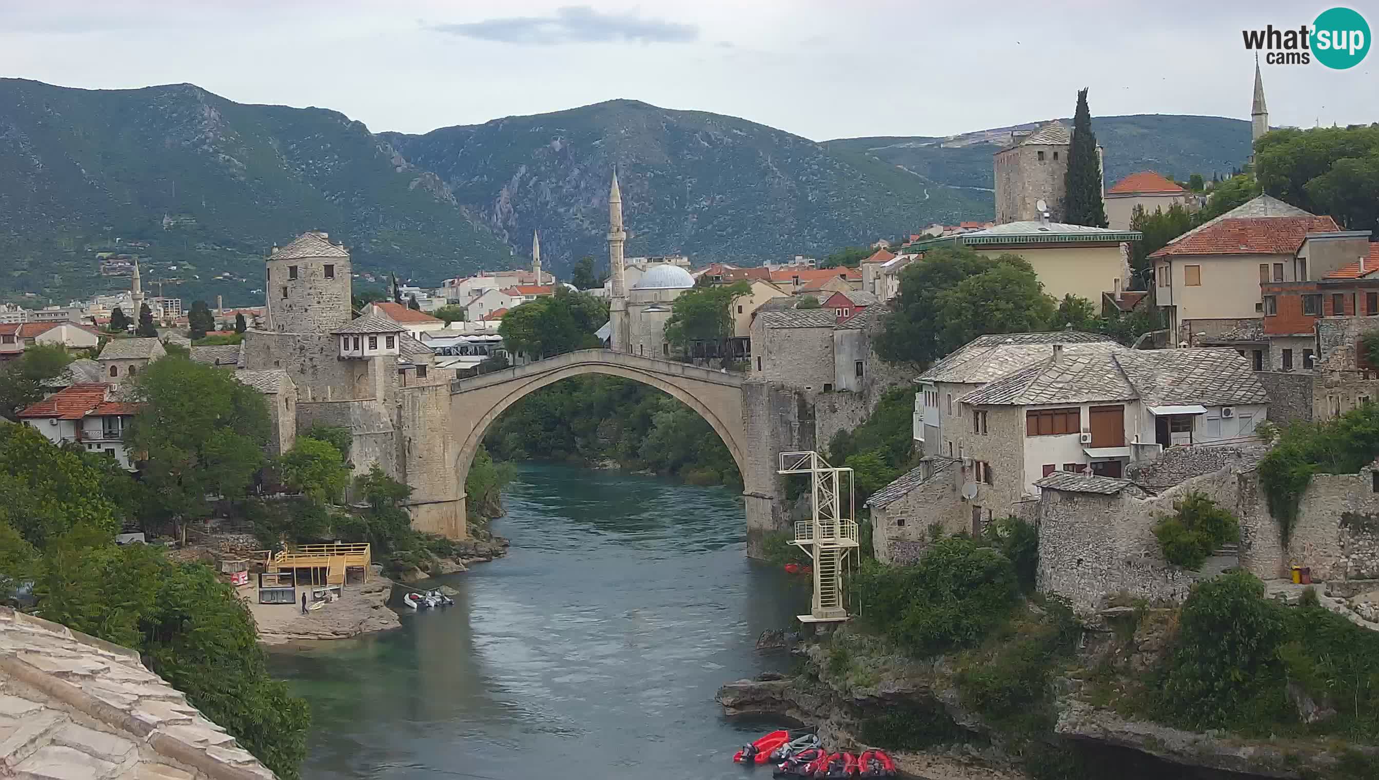 Webcam Mostar – Il Ponte Vecchio sul fiume Neretva