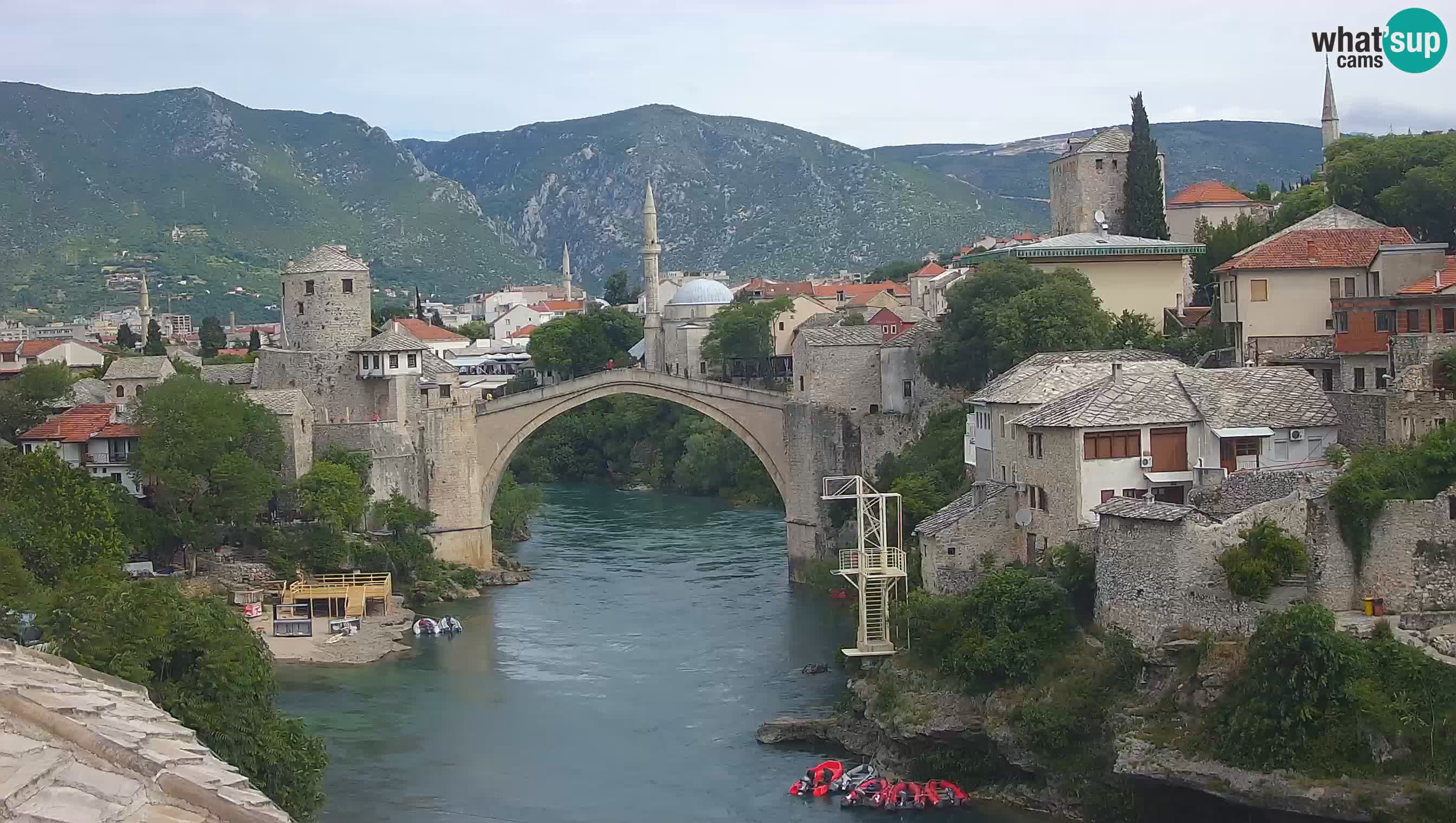 Mostar web kamera – Stari Most i rijeka Neretva – Goa Mostar