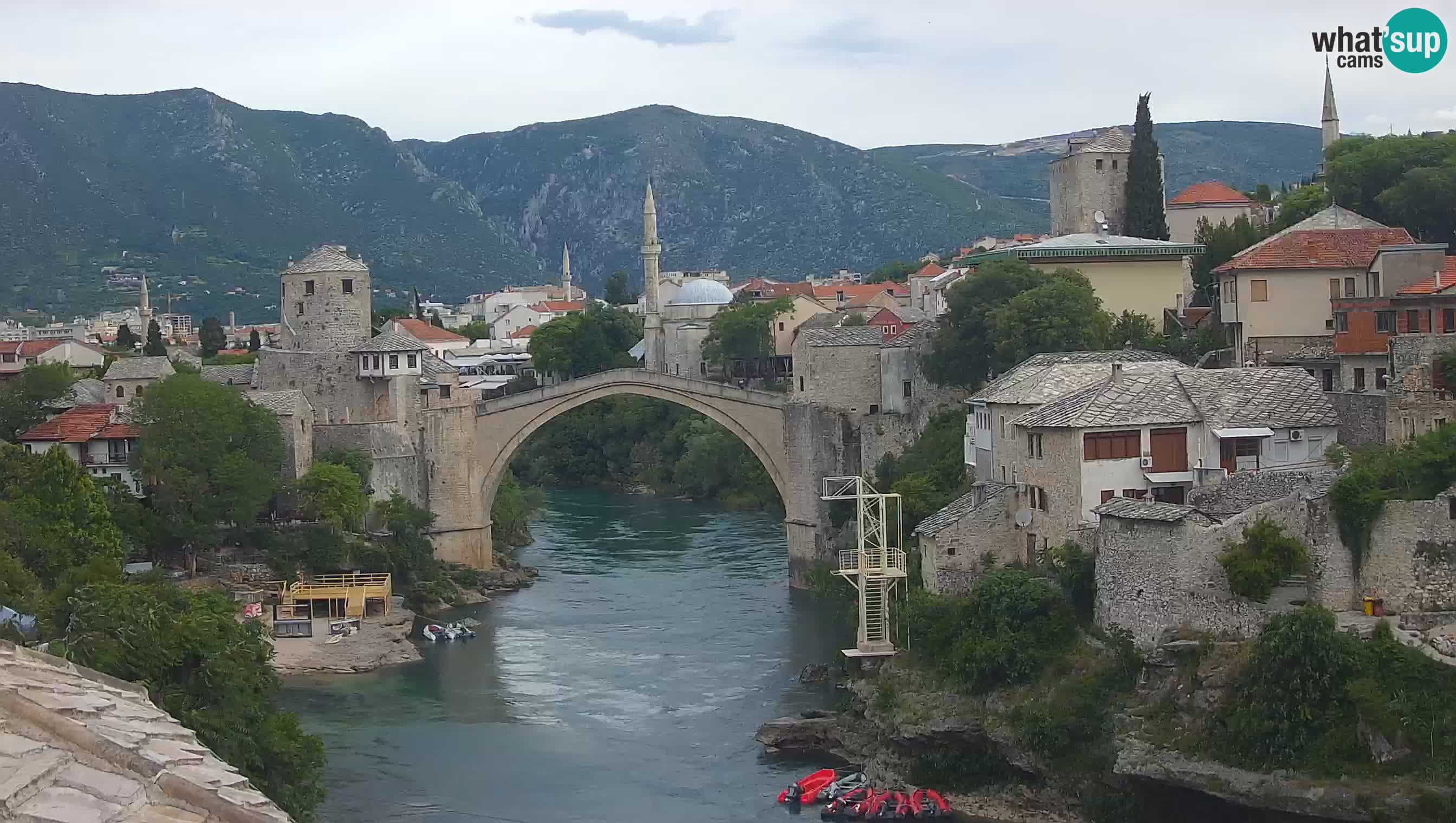 Webcam Mostar – Il Ponte Vecchio sul fiume Neretva