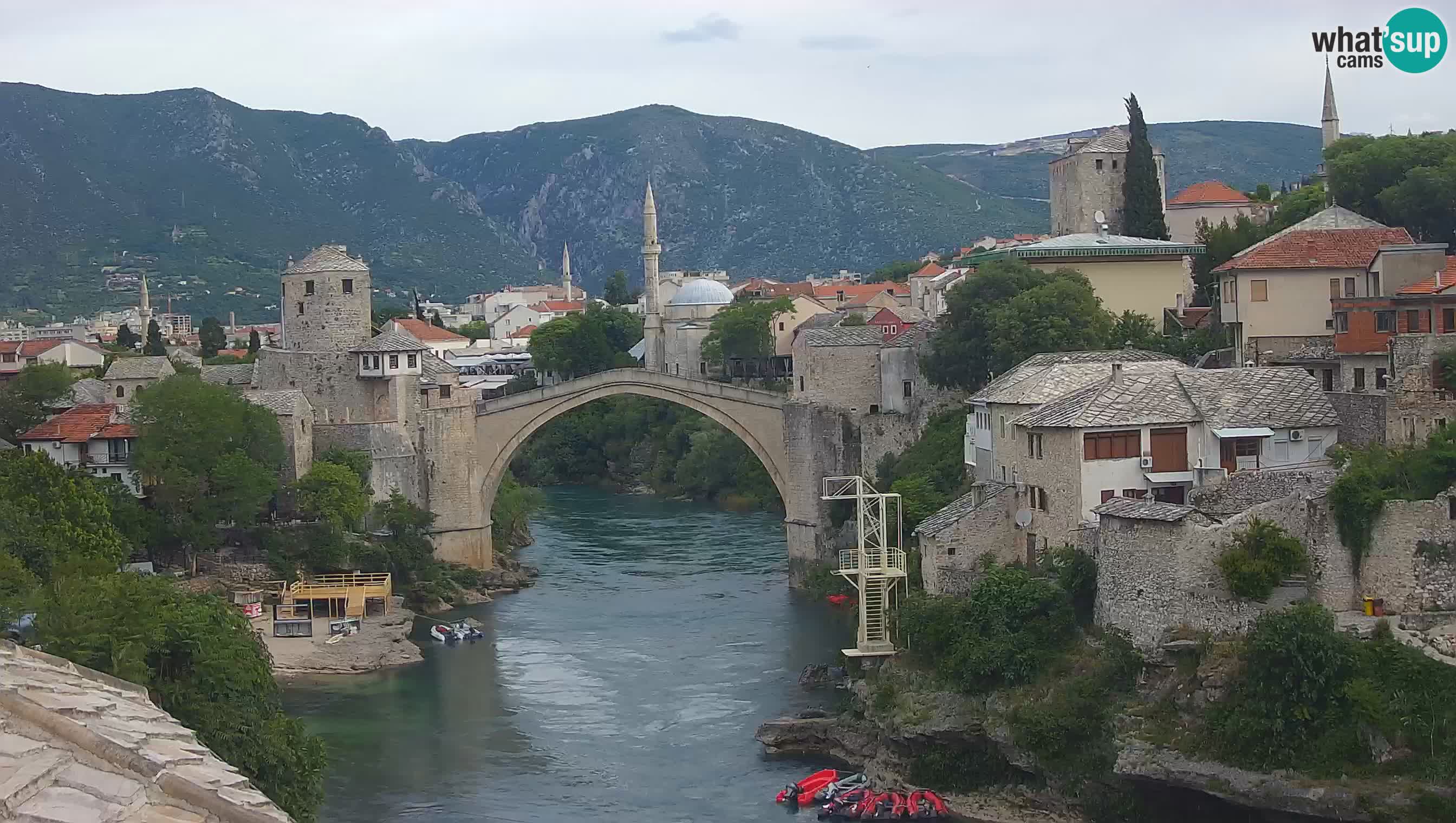 Webcam Mostar – Il Ponte Vecchio sul fiume Neretva