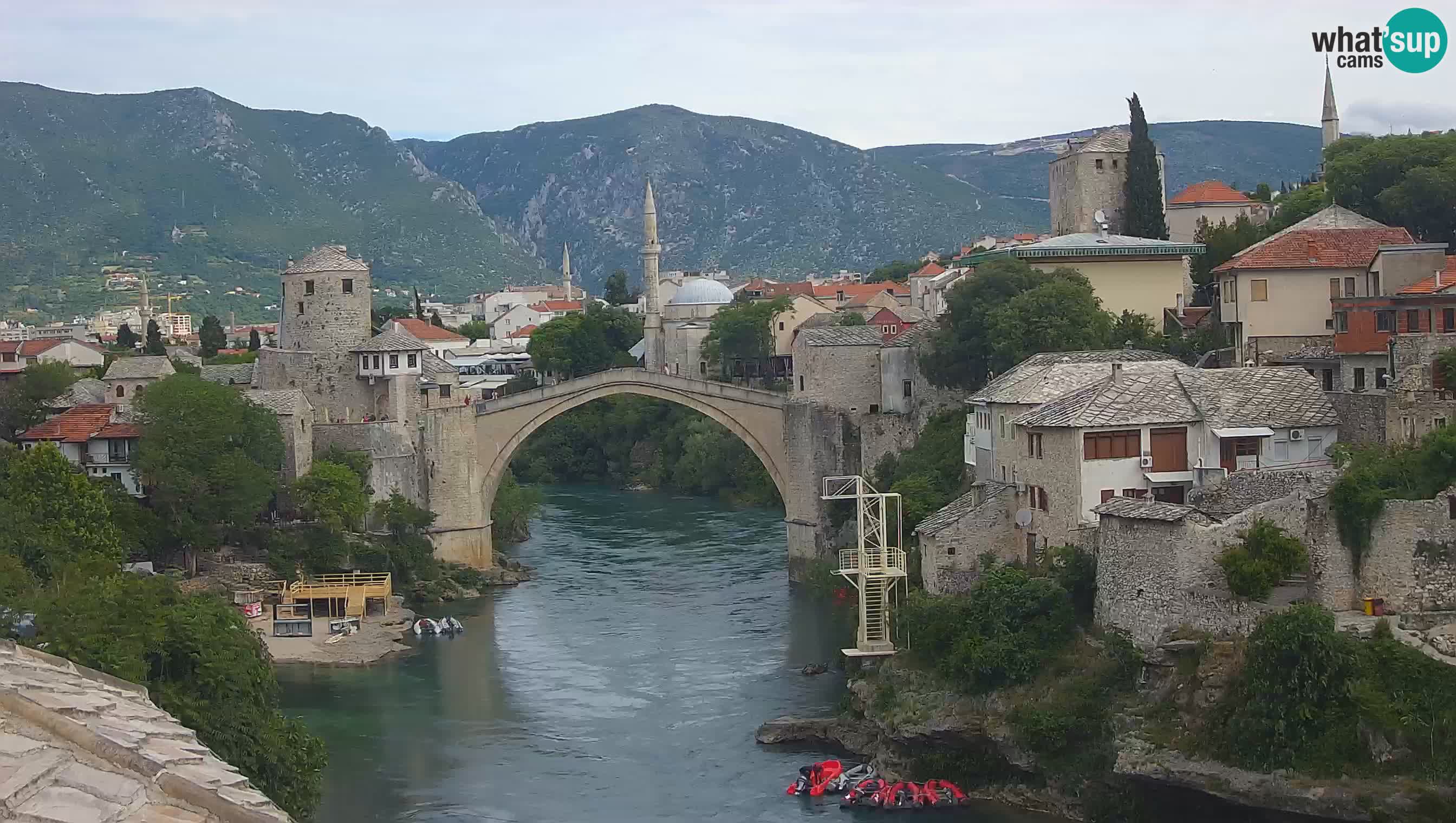 Webcam Mostar – Il Ponte Vecchio sul fiume Neretva