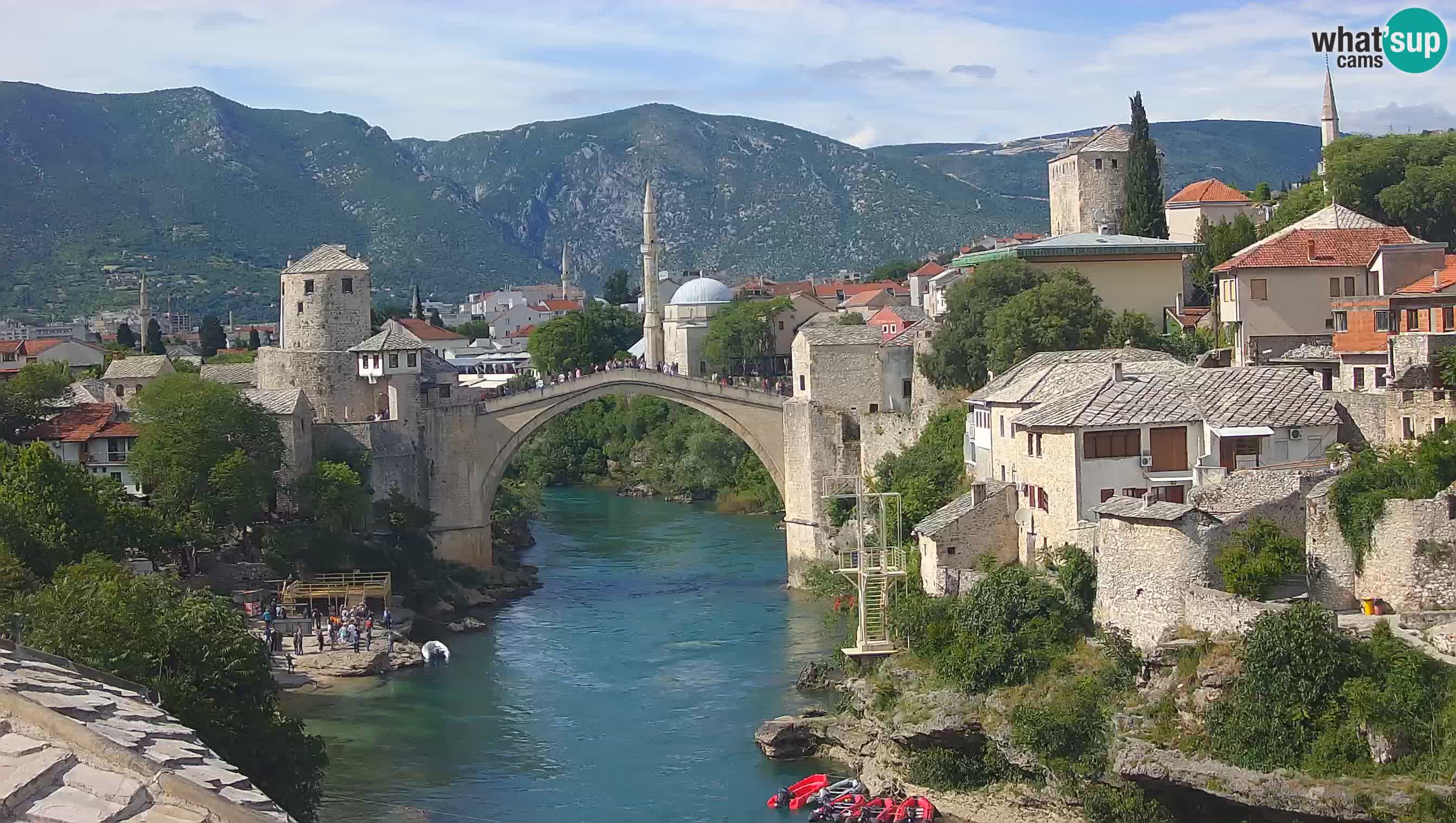 Mostar web kamera – Stari Most i rijeka Neretva – Goa Mostar