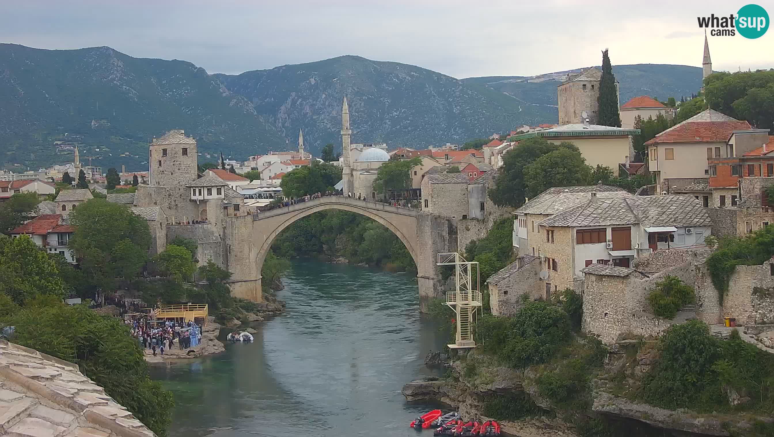 Webcam Mostar – Il Ponte Vecchio sul fiume Neretva
