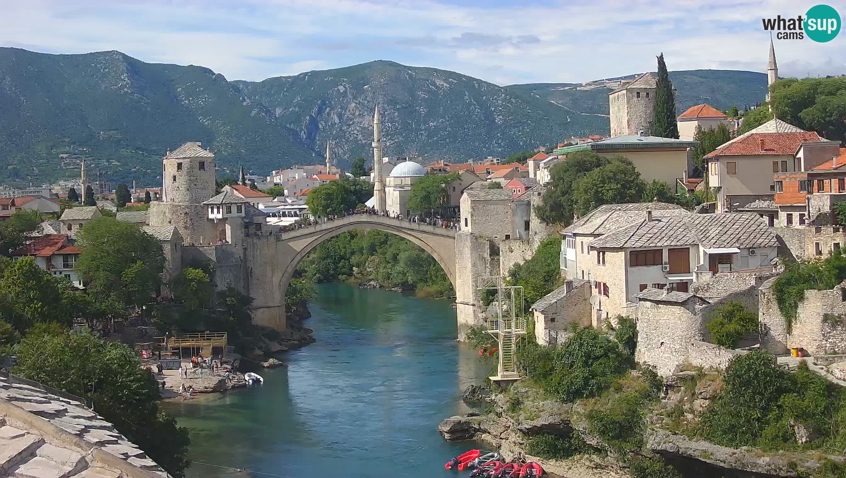 Cámara web de Mostar – El Viejo Puente sobre el río Neretva