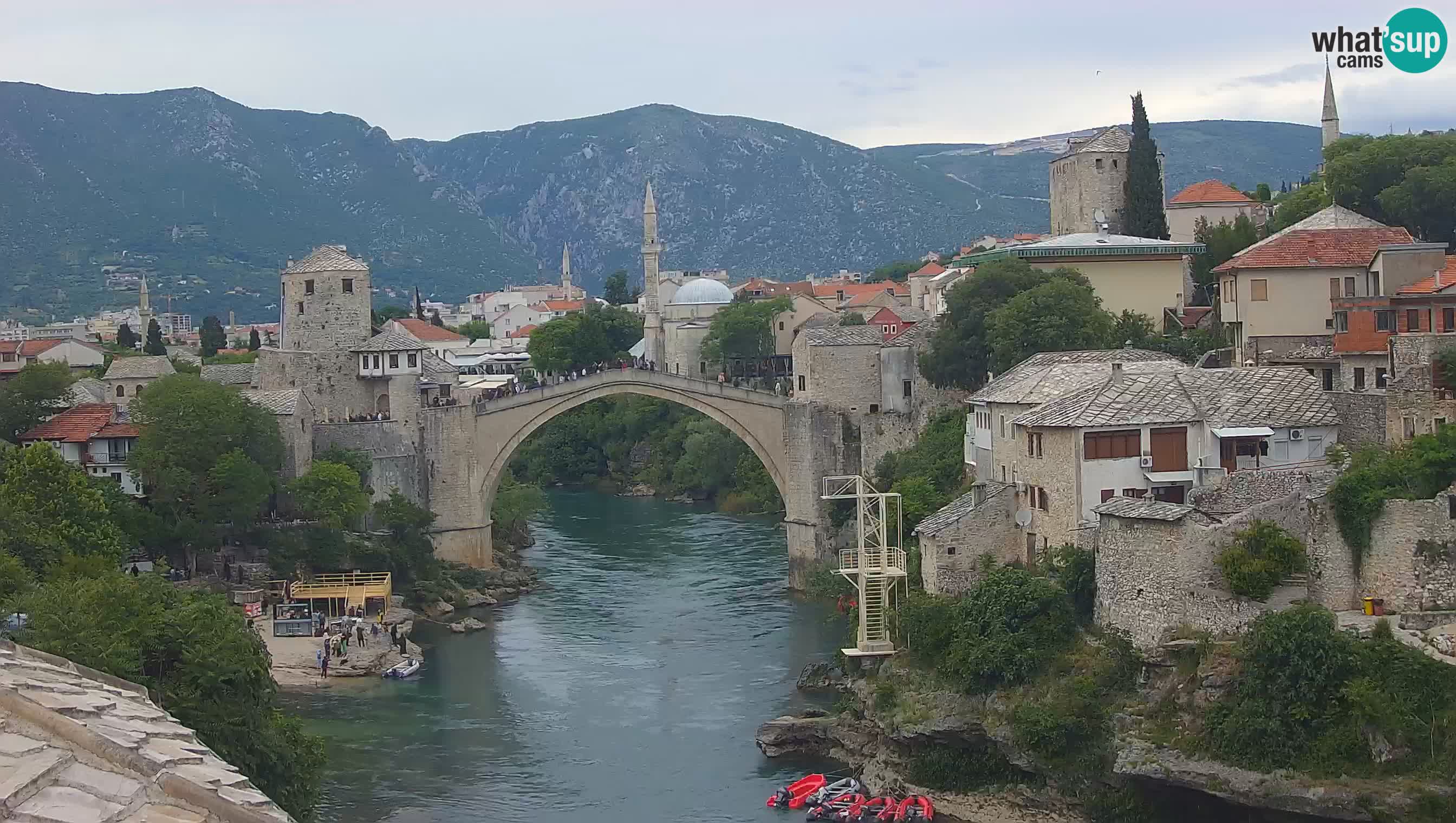 Mostar web kamera – Stari Most i rijeka Neretva – Goa Mostar