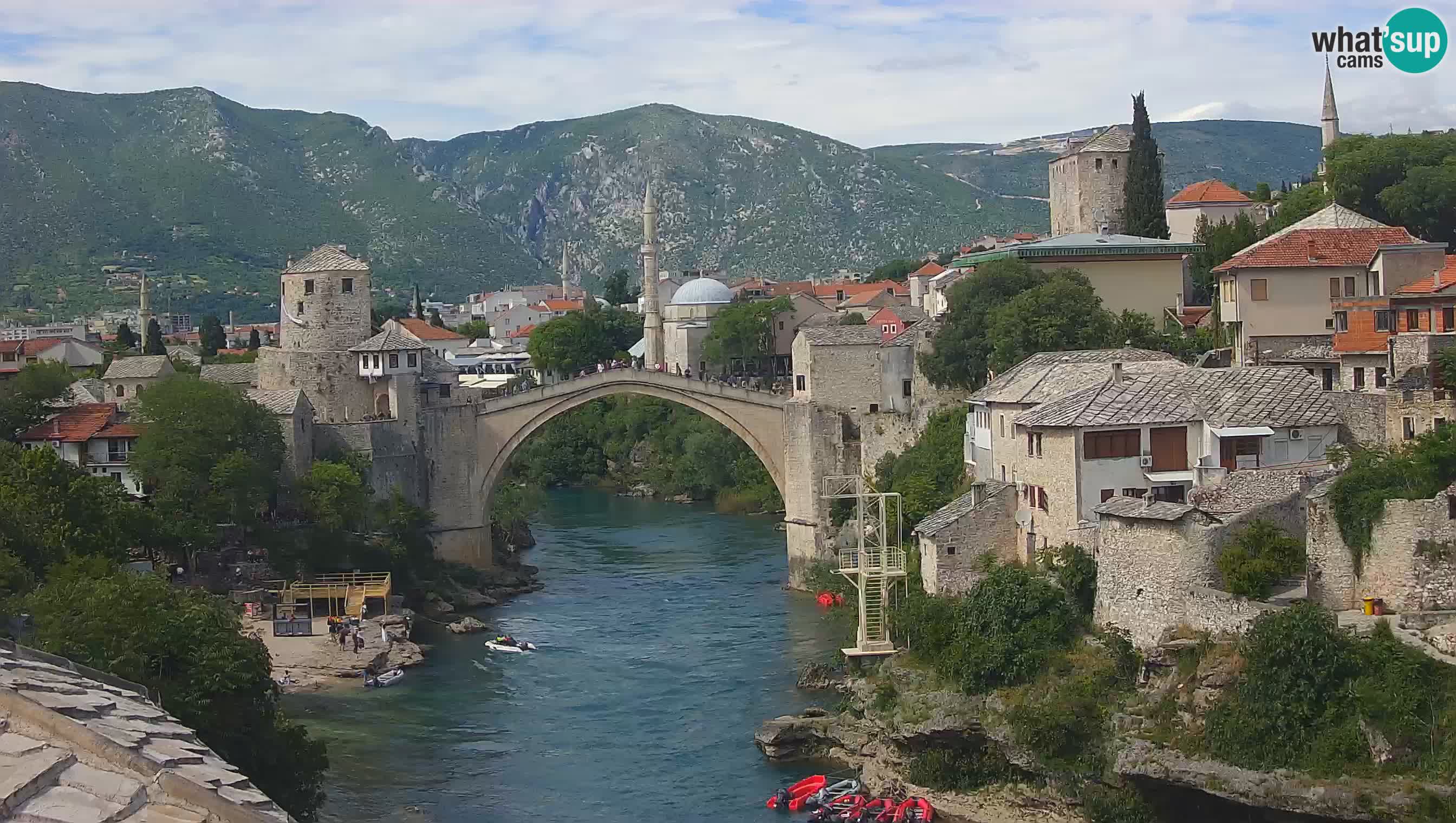 Webcam Mostar – Il Ponte Vecchio sul fiume Neretva
