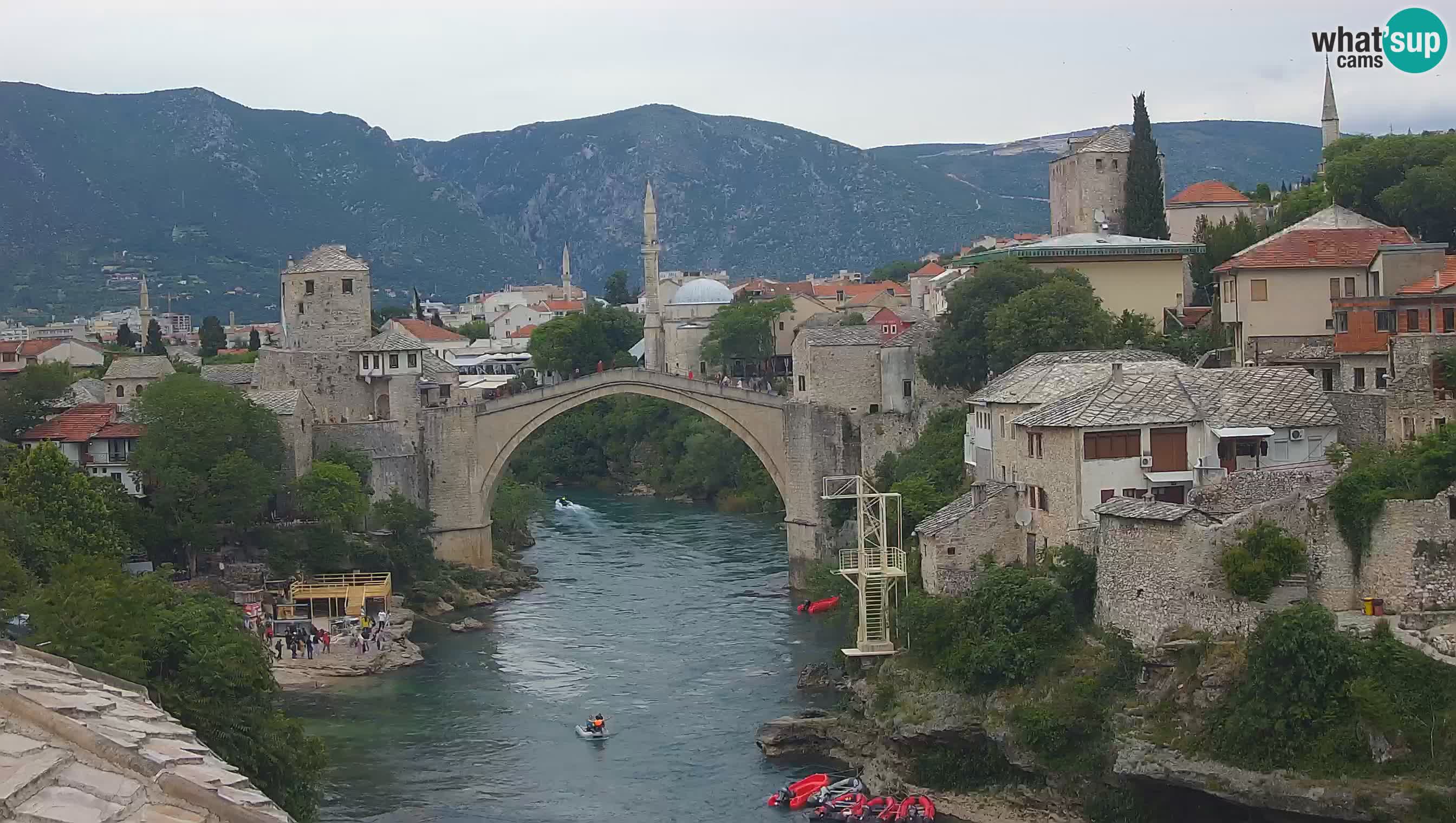 Mostar web kamera – Stari Most i rijeka Neretva – Goa Mostar