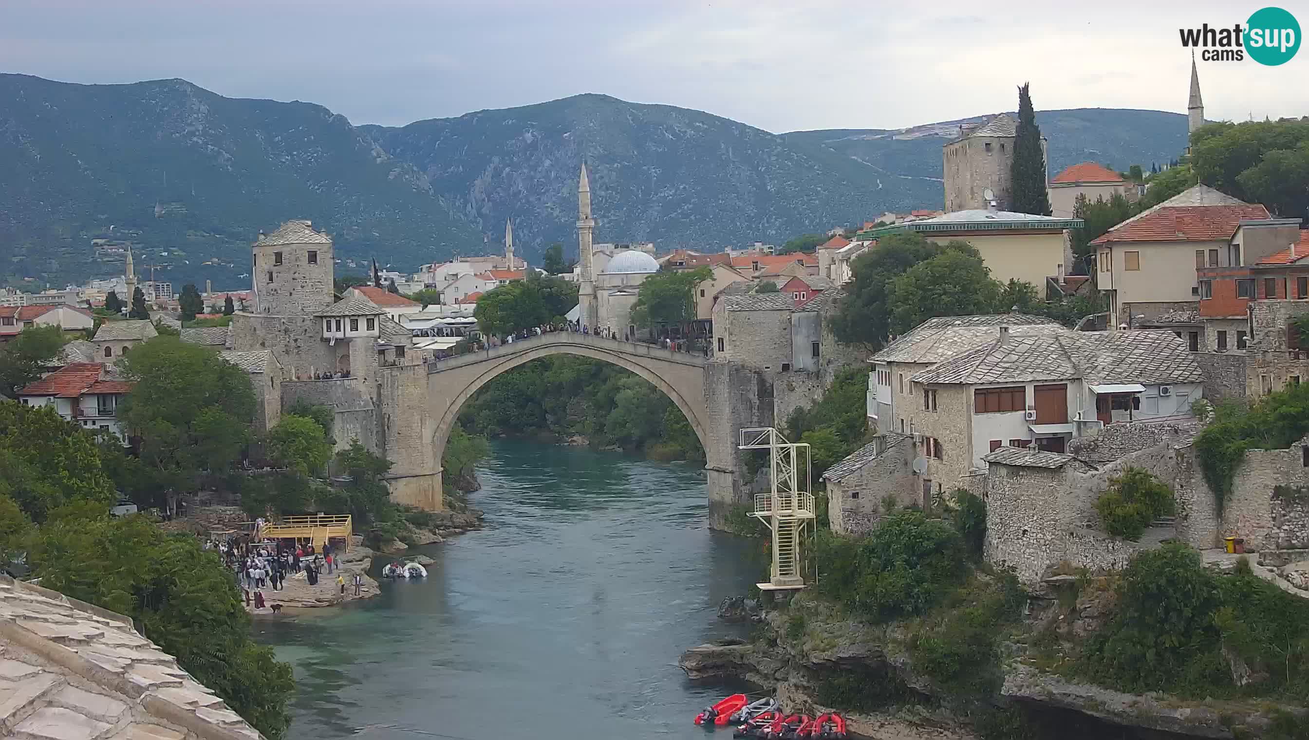 Webcam Mostar – Il Ponte Vecchio sul fiume Neretva