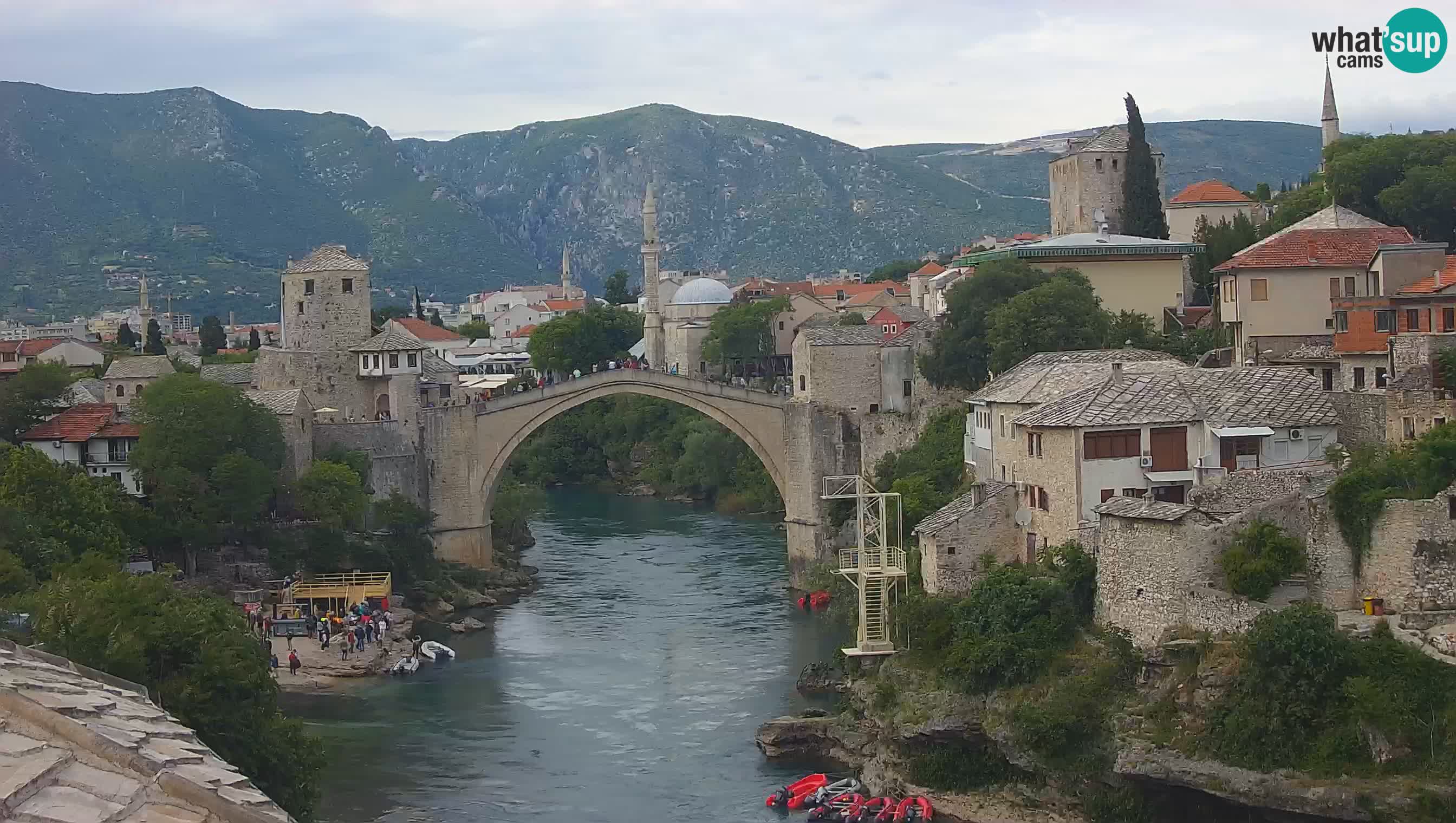 Mostar web kamera – Stari Most i rijeka Neretva – Goa Mostar