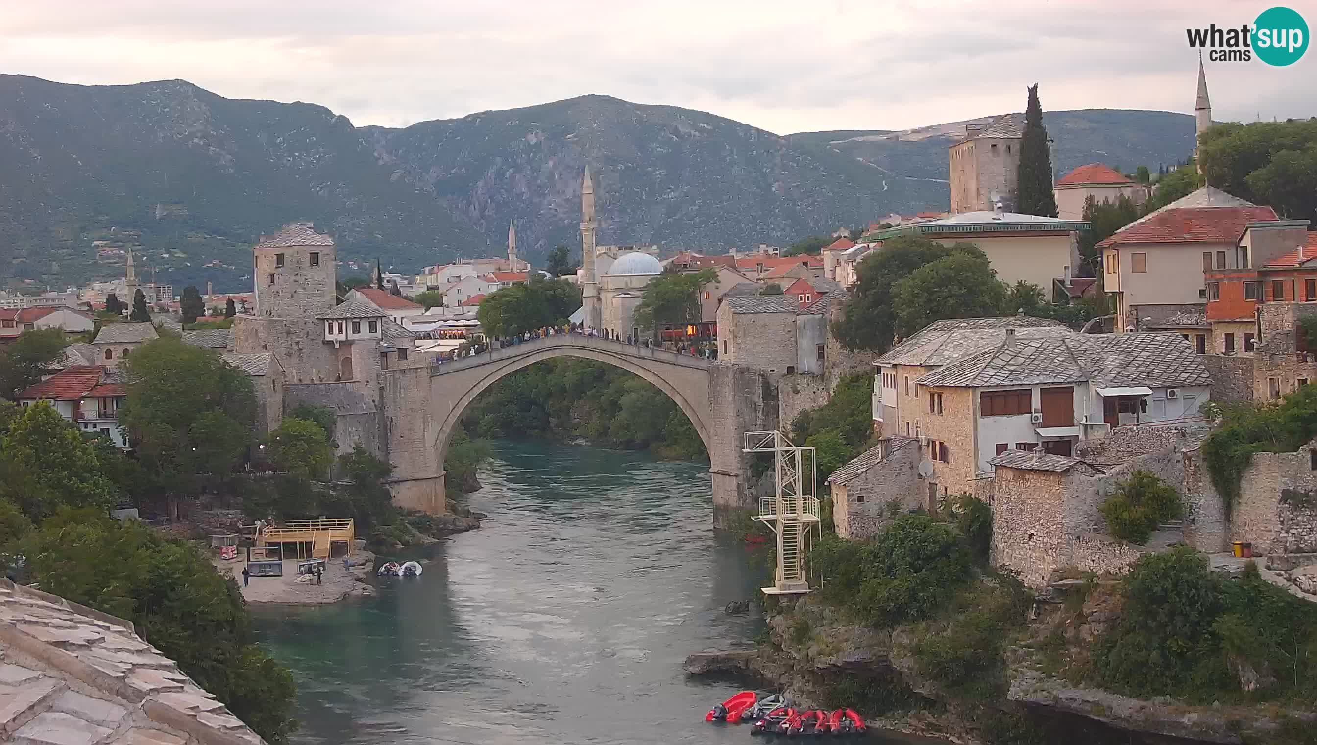 Mostar web kamera – Stari Most i rijeka Neretva – Goa Mostar