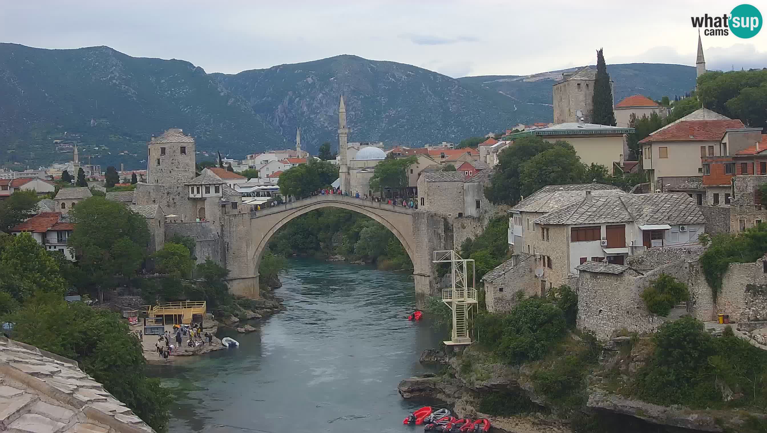Mostar web kamera – Stari Most i rijeka Neretva – Goa Mostar