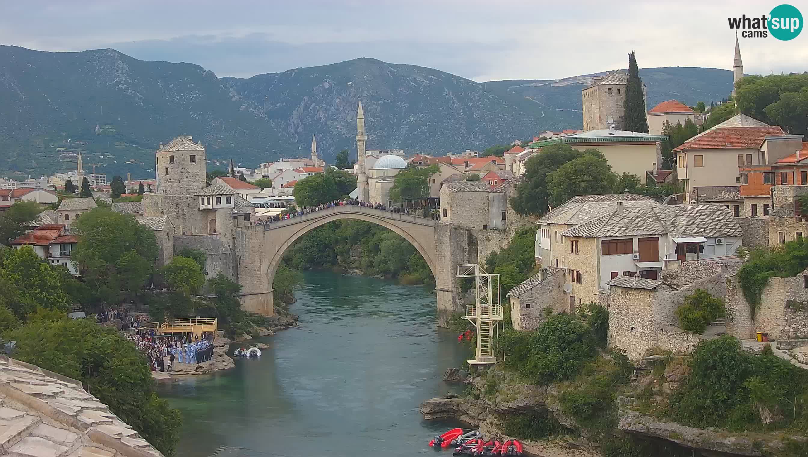 Mostar web kamera – Stari Most i rijeka Neretva – Goa Mostar