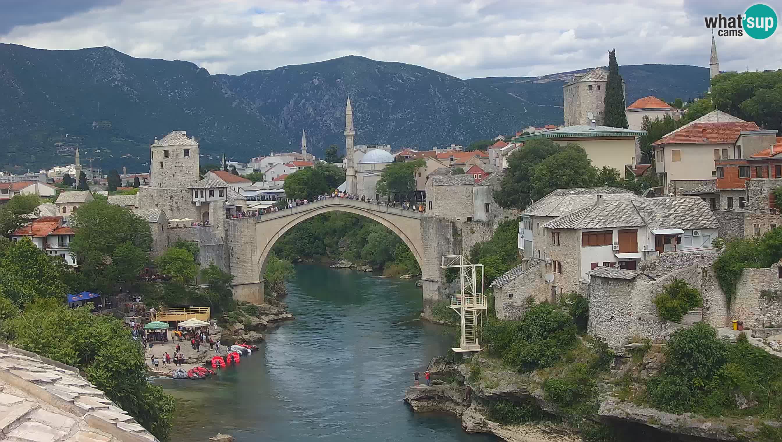 Cámara web de Mostar – El Viejo Puente sobre el río Neretva