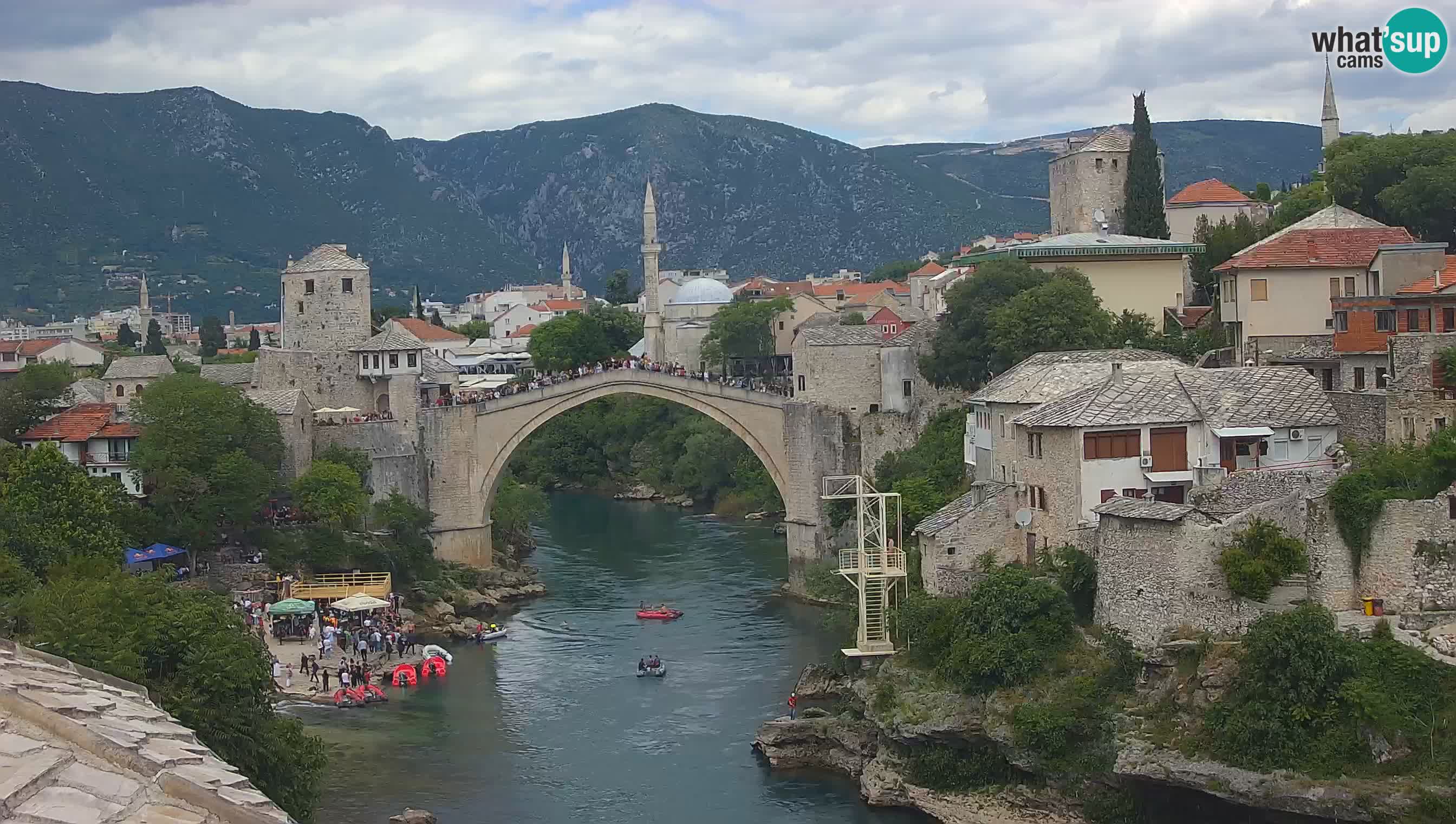 Webcam Mostar – Il Ponte Vecchio sul fiume Neretva