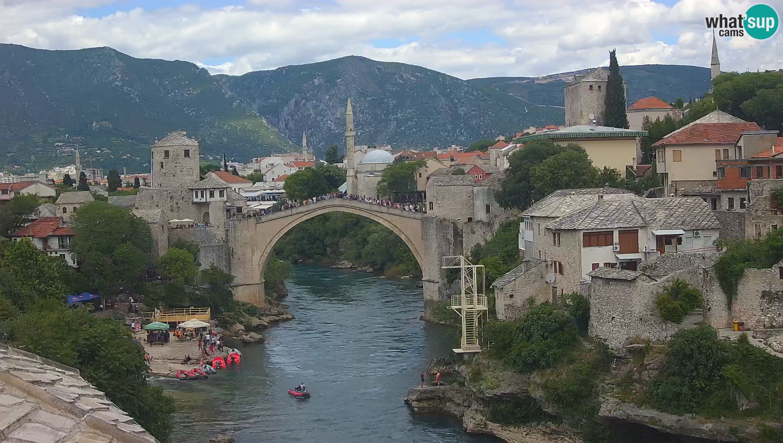 Cámara web de Mostar – El Viejo Puente sobre el río Neretva