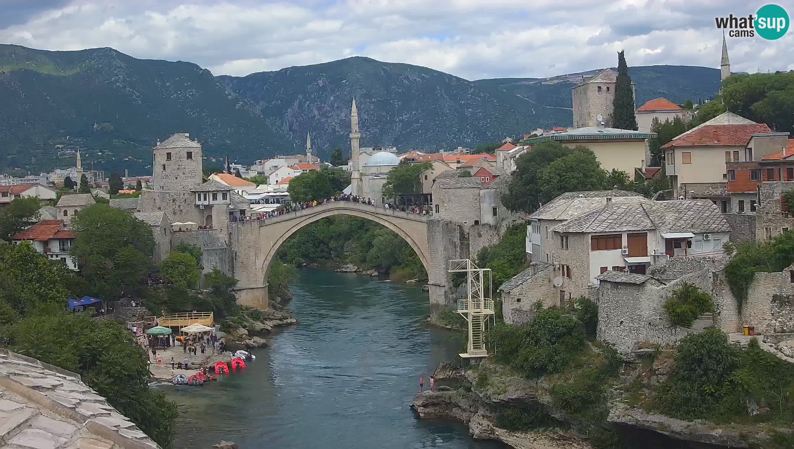 Mostar web kamera – Stari Most i rijeka Neretva – Goa Mostar