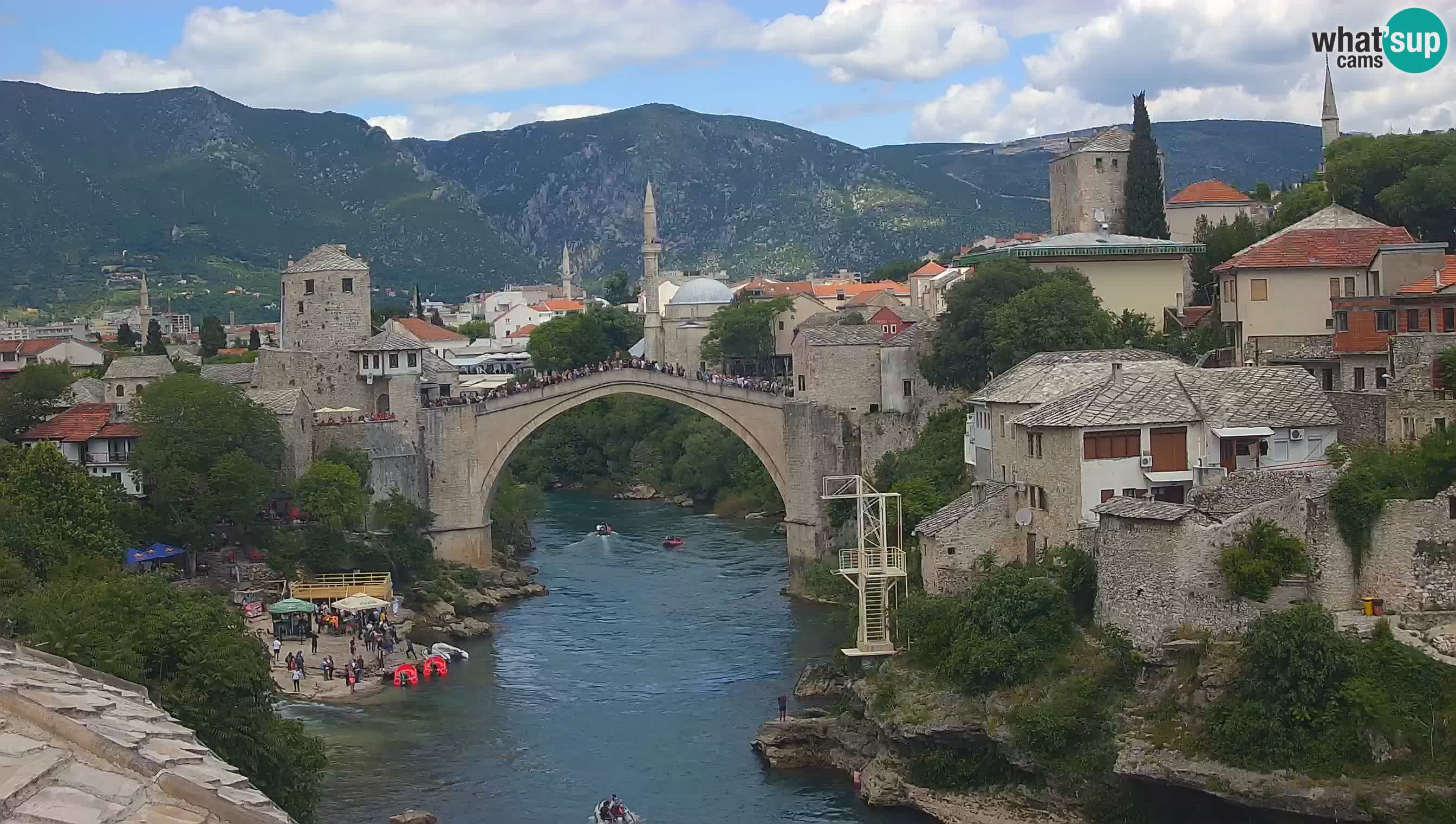 Mostar web kamera – Stari Most i rijeka Neretva – Goa Mostar