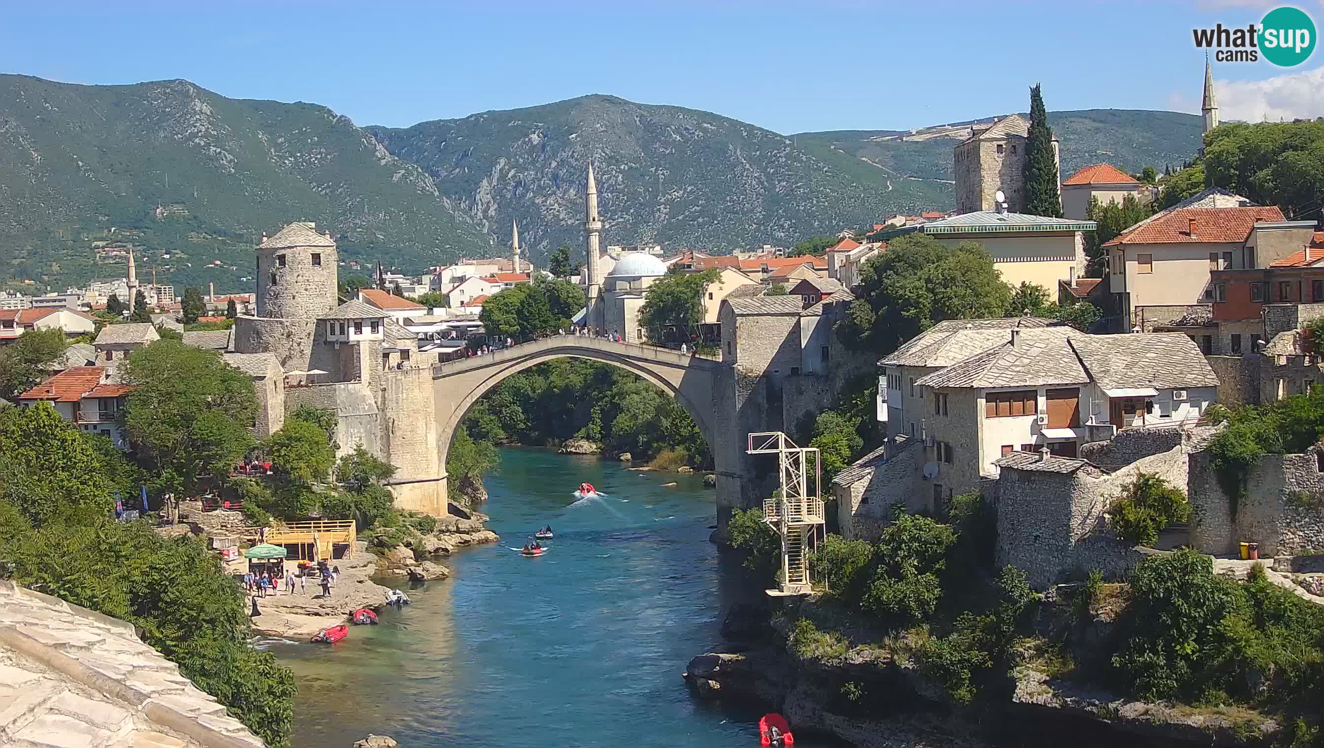 Mostar webcam – LIVE Old Bridge and Neretva river