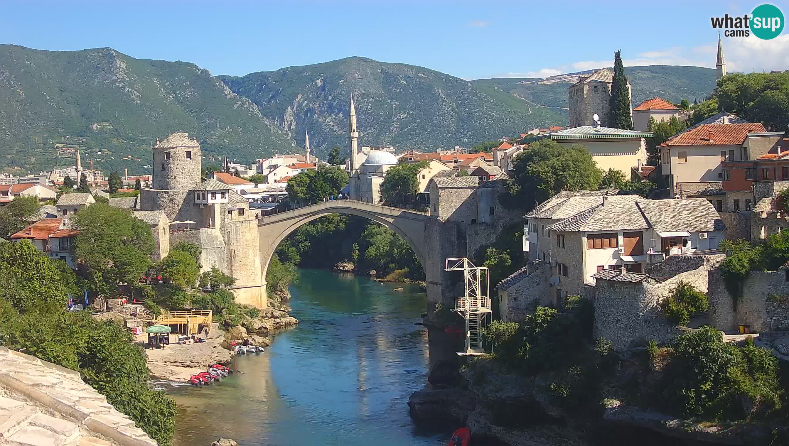 Mostar webcam – LIVE Old Bridge and Neretva river