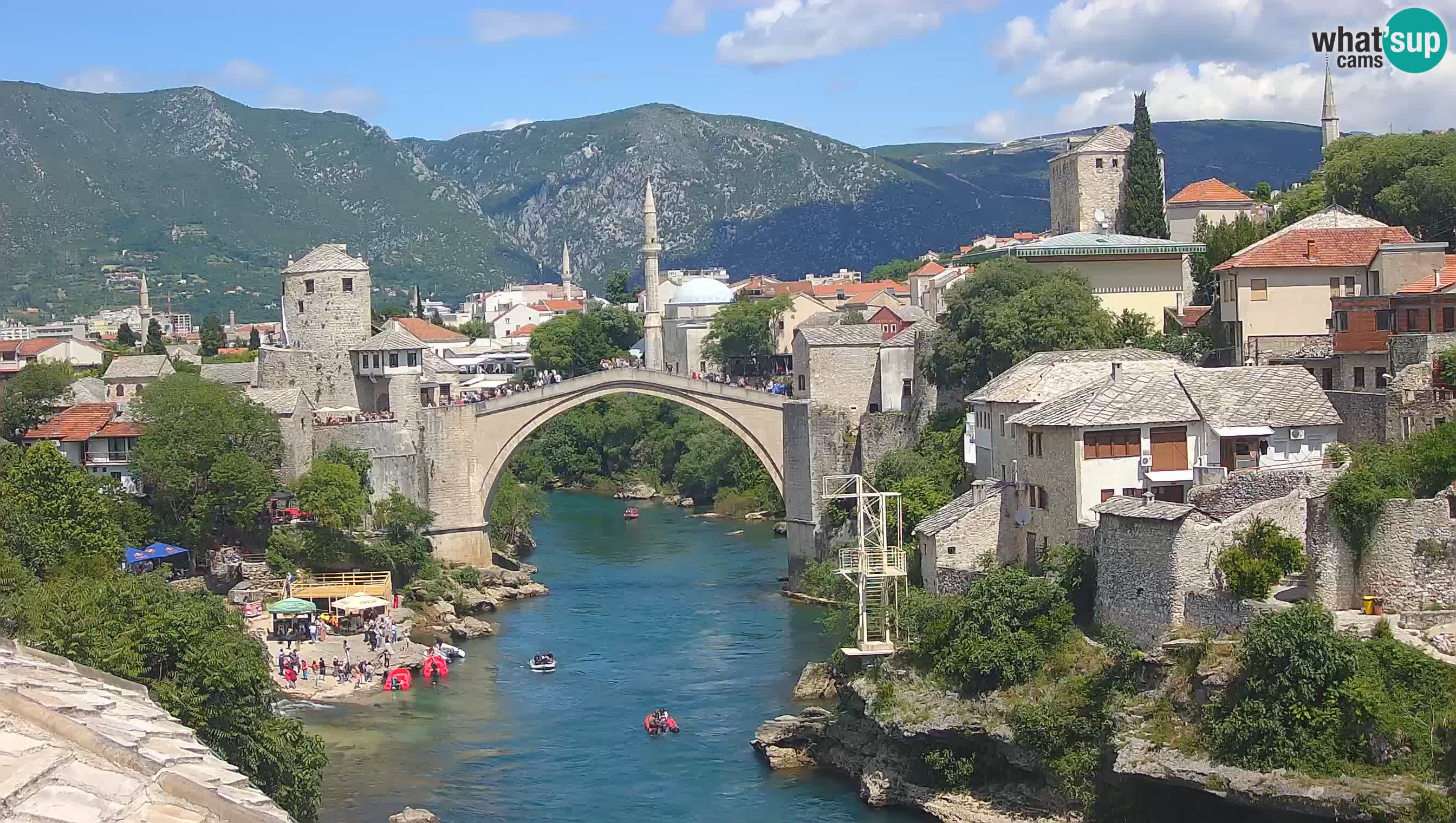 Mostar web kamera – Stari Most i rijeka Neretva – Goa Mostar
