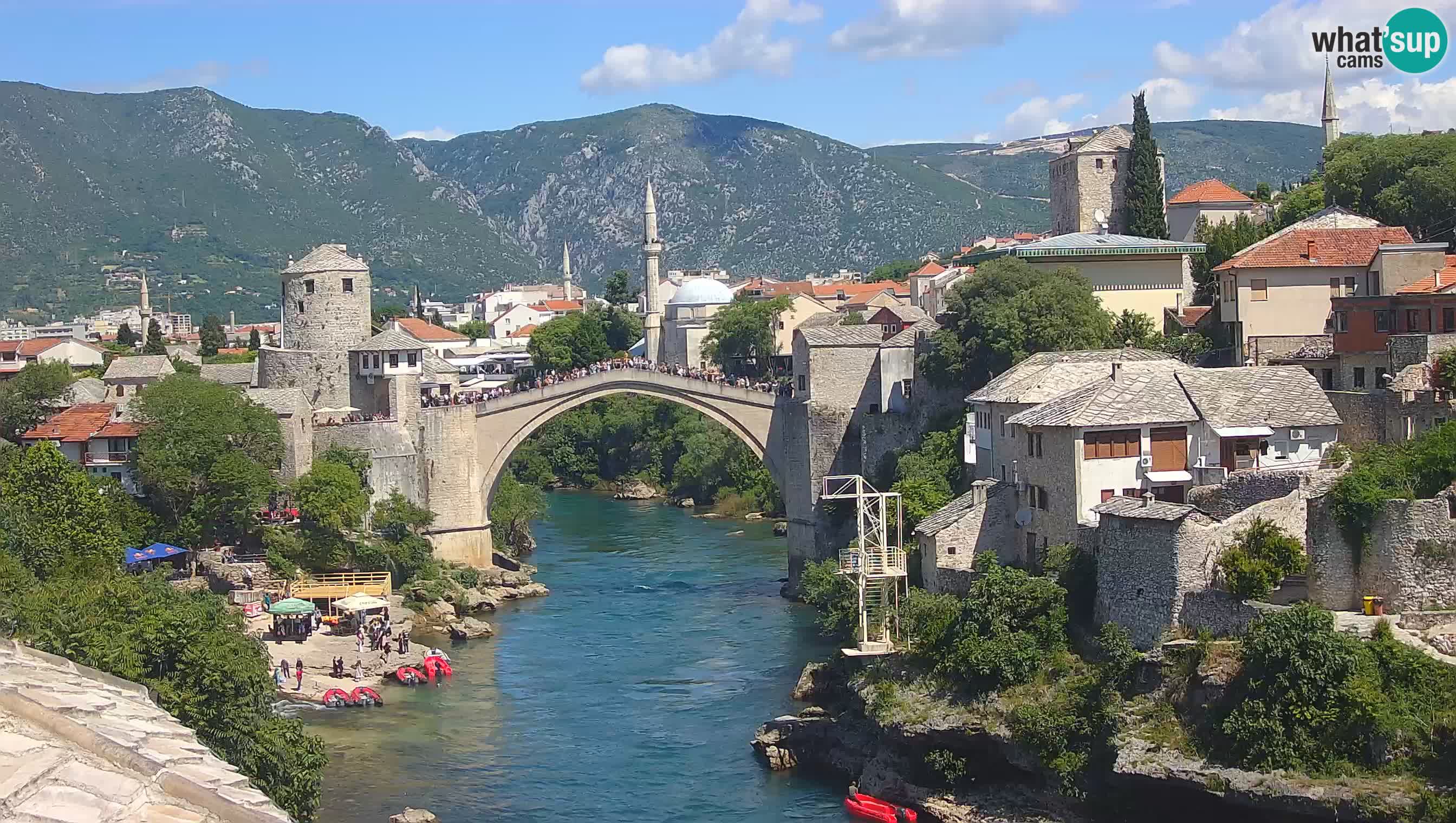 Webcam Mostar – Il Ponte Vecchio sul fiume Neretva