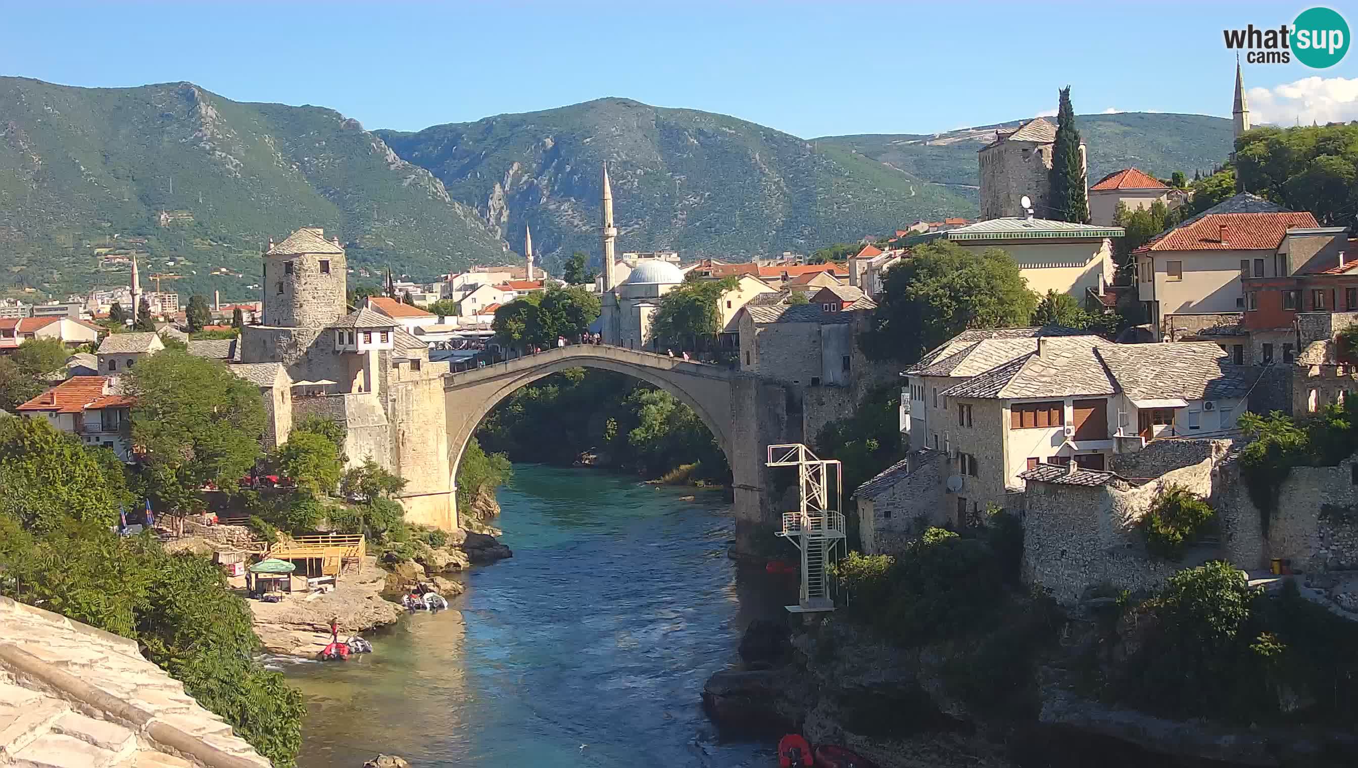 Webcam Mostar – Il Ponte Vecchio sul fiume Neretva