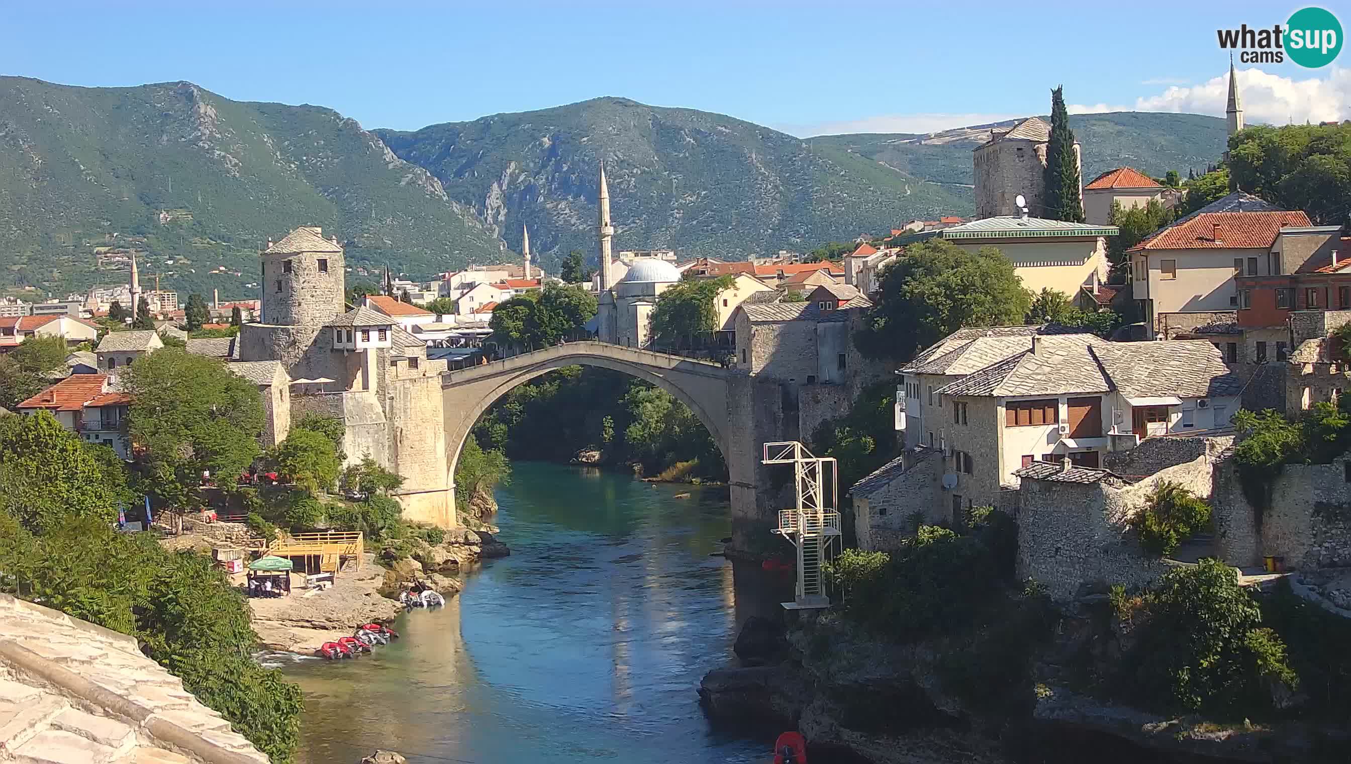 Webcam Mostar – Il Ponte Vecchio sul fiume Neretva