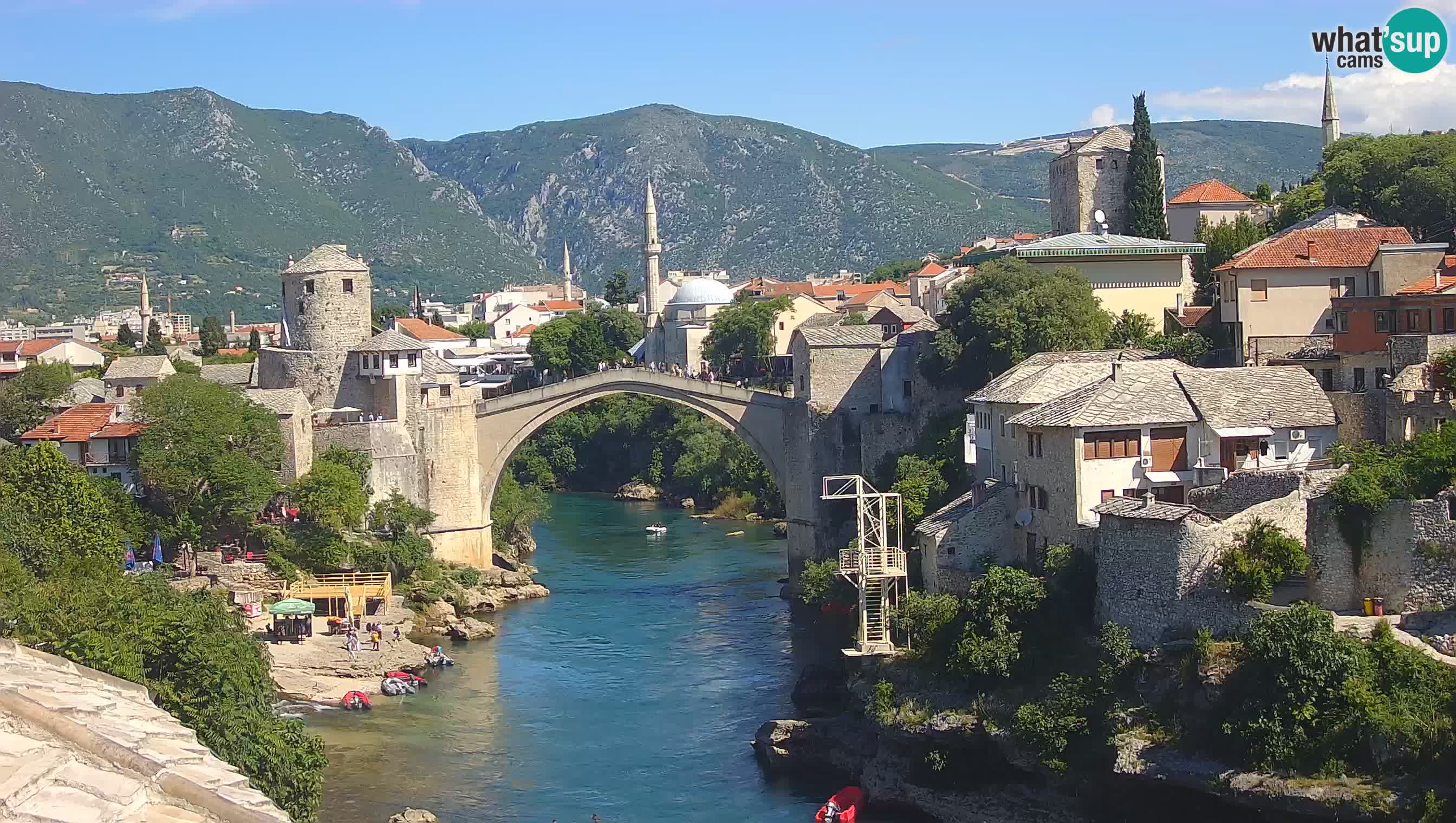Cámara web de Mostar – El Viejo Puente sobre el río Neretva