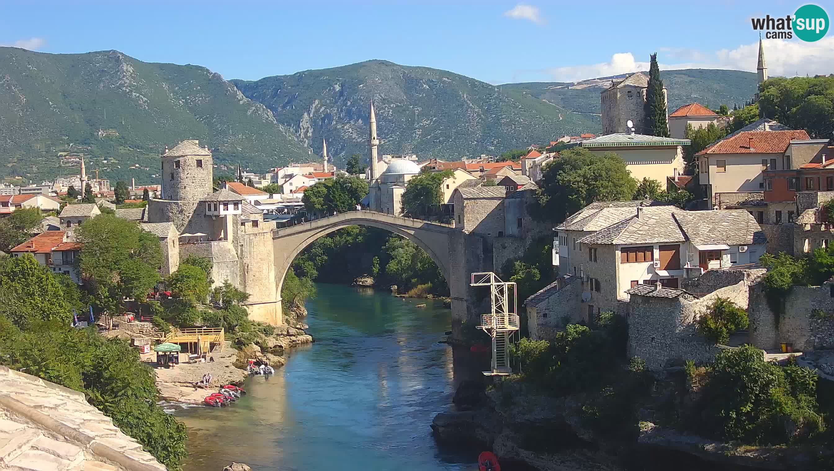 Mostar web kamera – Stari Most i rijeka Neretva – Goa Mostar
