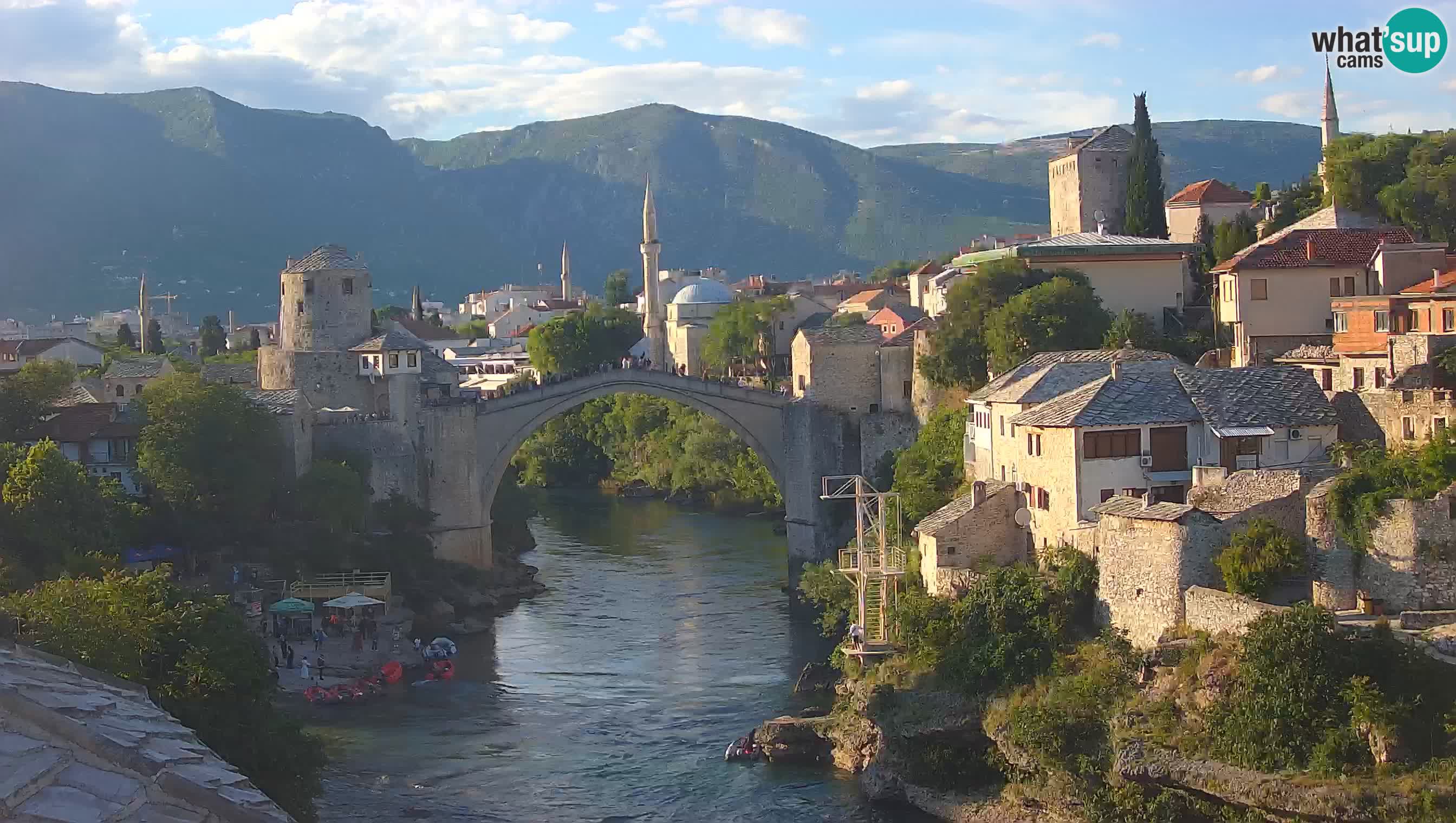 Webcam de Mostar – Le Vieux Pont sur la rivière Neretva